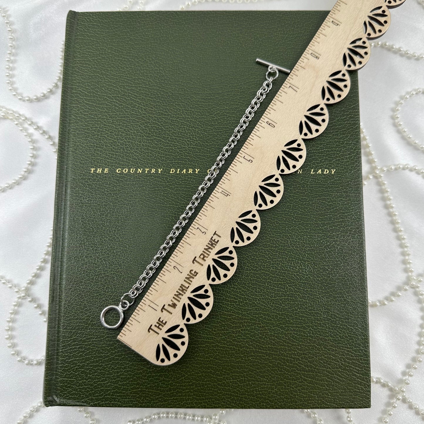 Silver-Tone Chain Bracelet with T-Bar Clasp