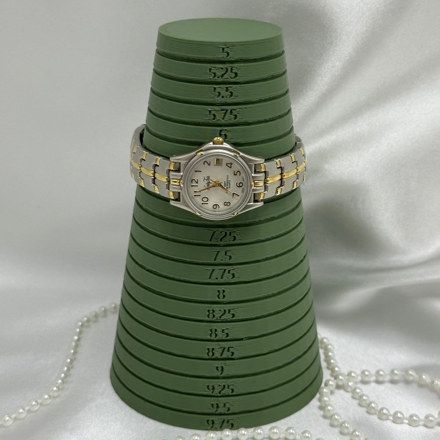 Vanity Fair Two-Tone Tank Watch with Date Display