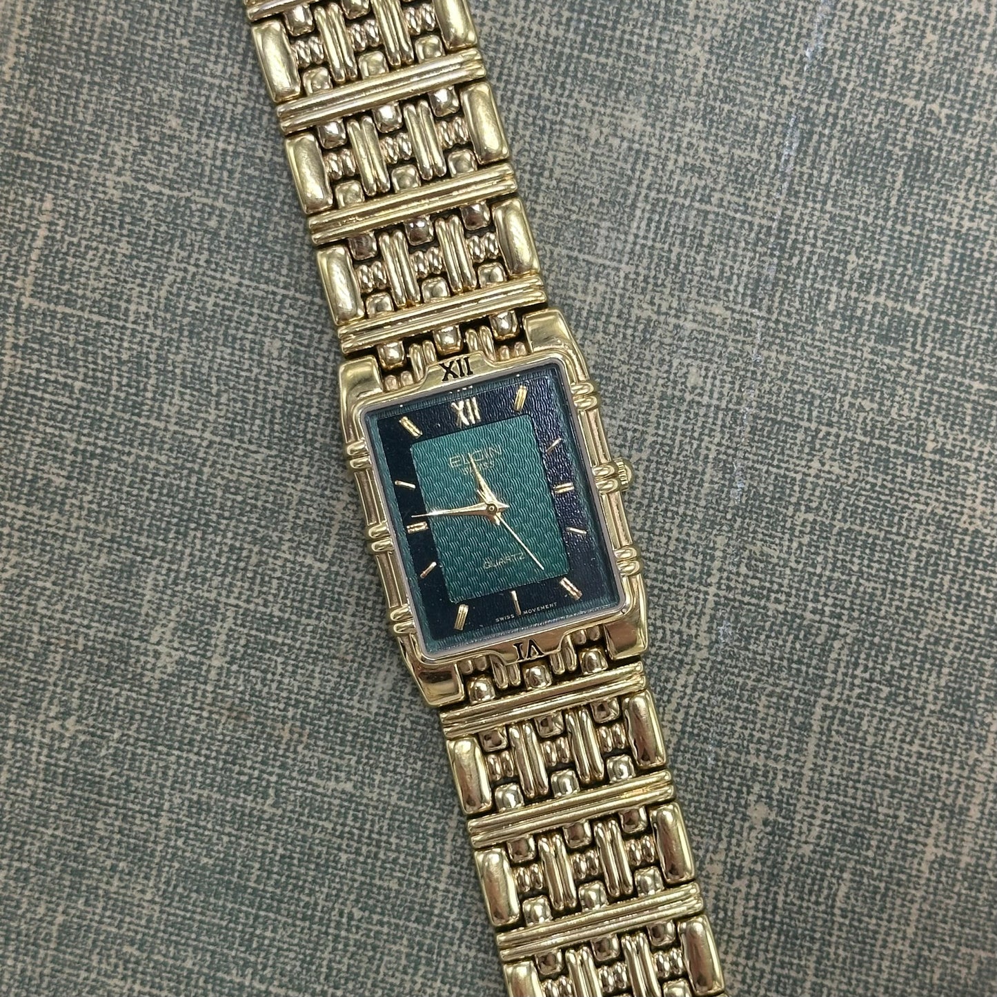 Green Dial Elgin Tank Watch
