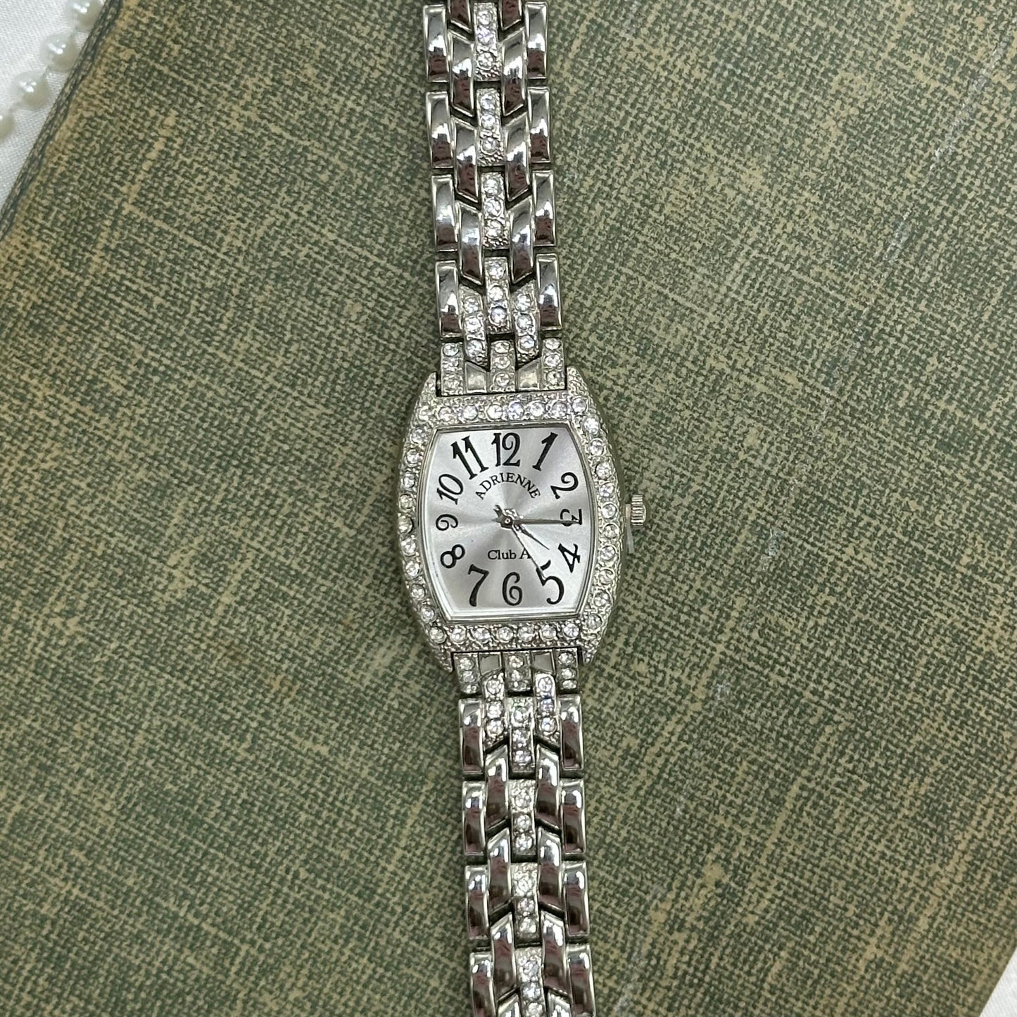 Silver Diamanté Adrienne Watch