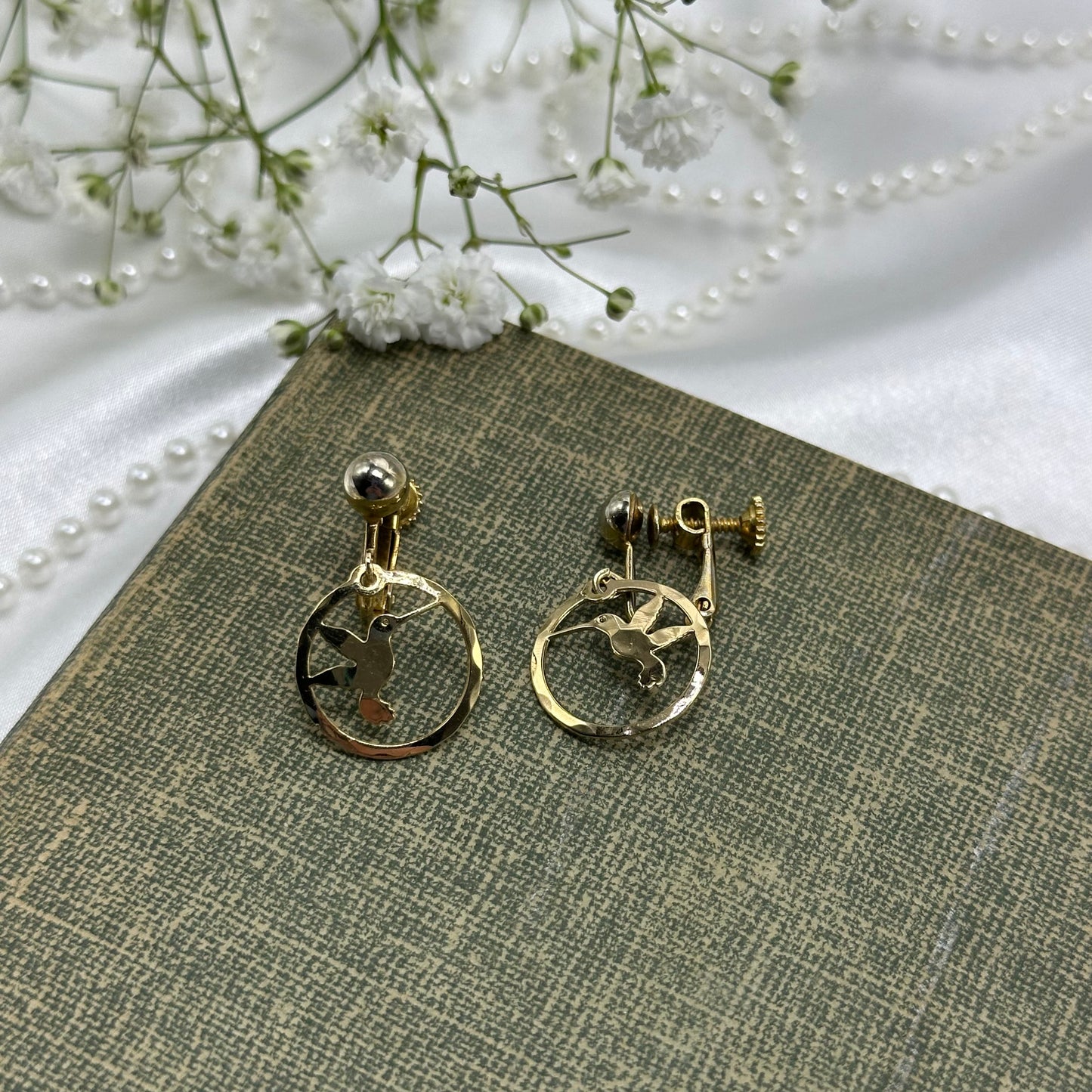 Vintage Hummingbird Earrings