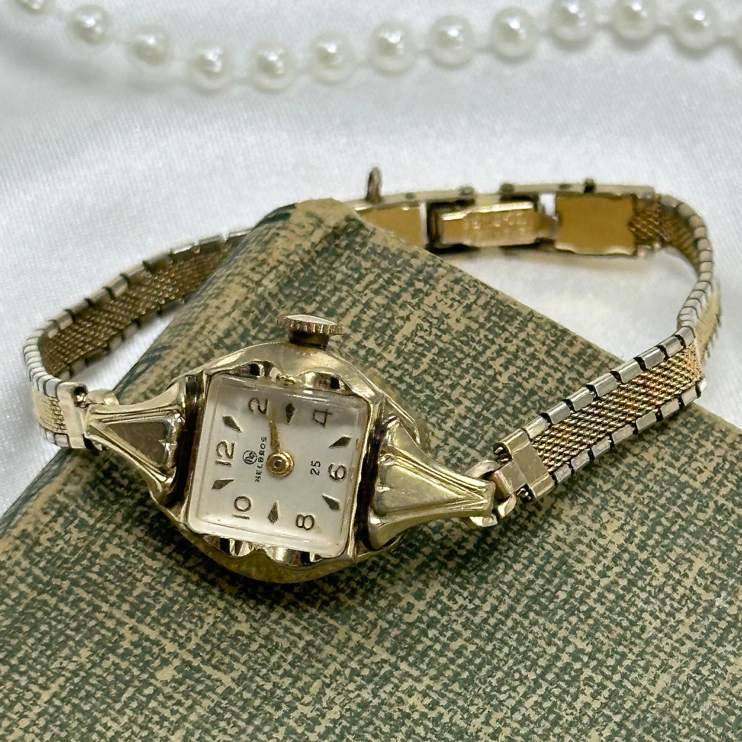 10K RGP Gold Vintage Helbros Wind-Up Watch