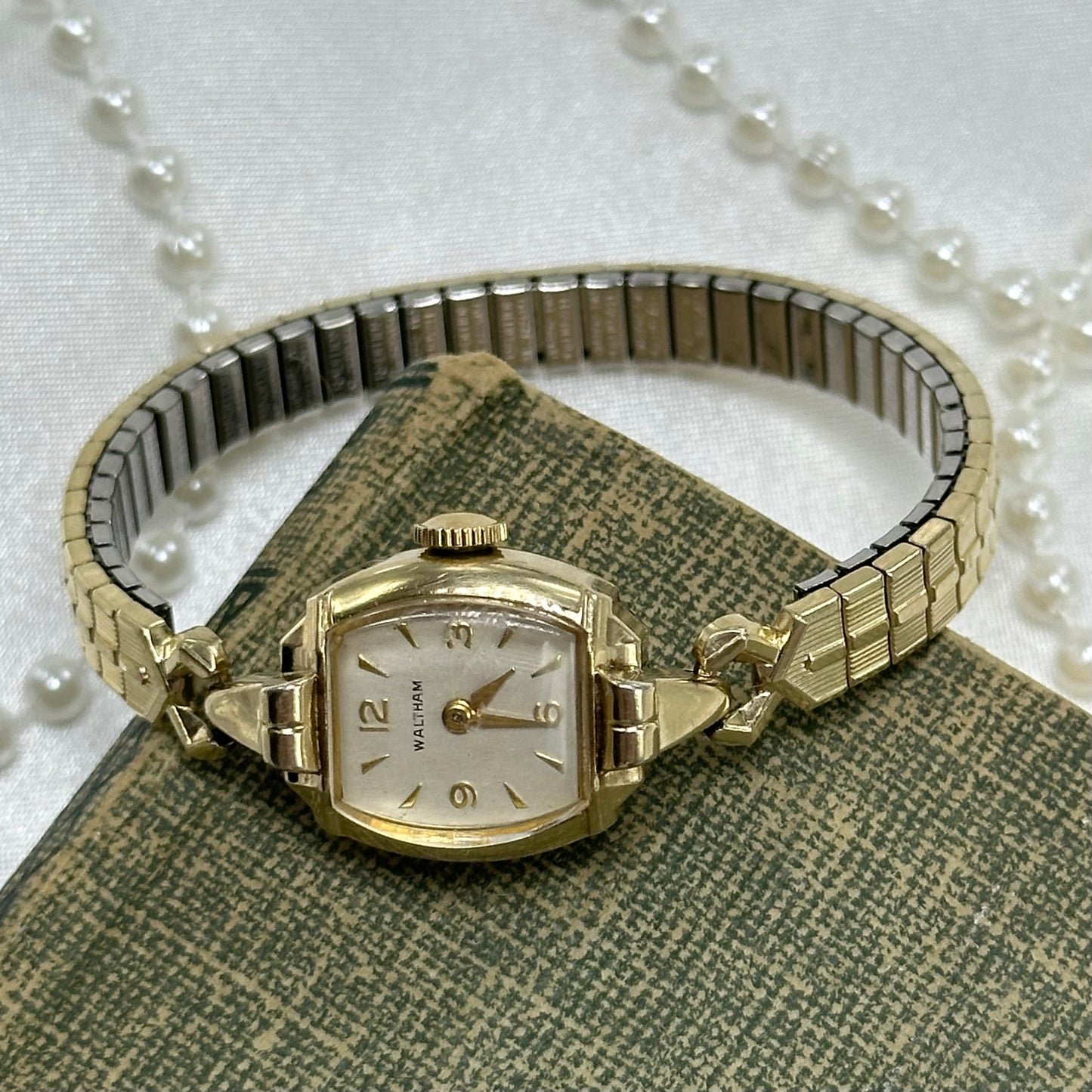 10k RGP Gold 1950's Waltham Wind-Up Watch