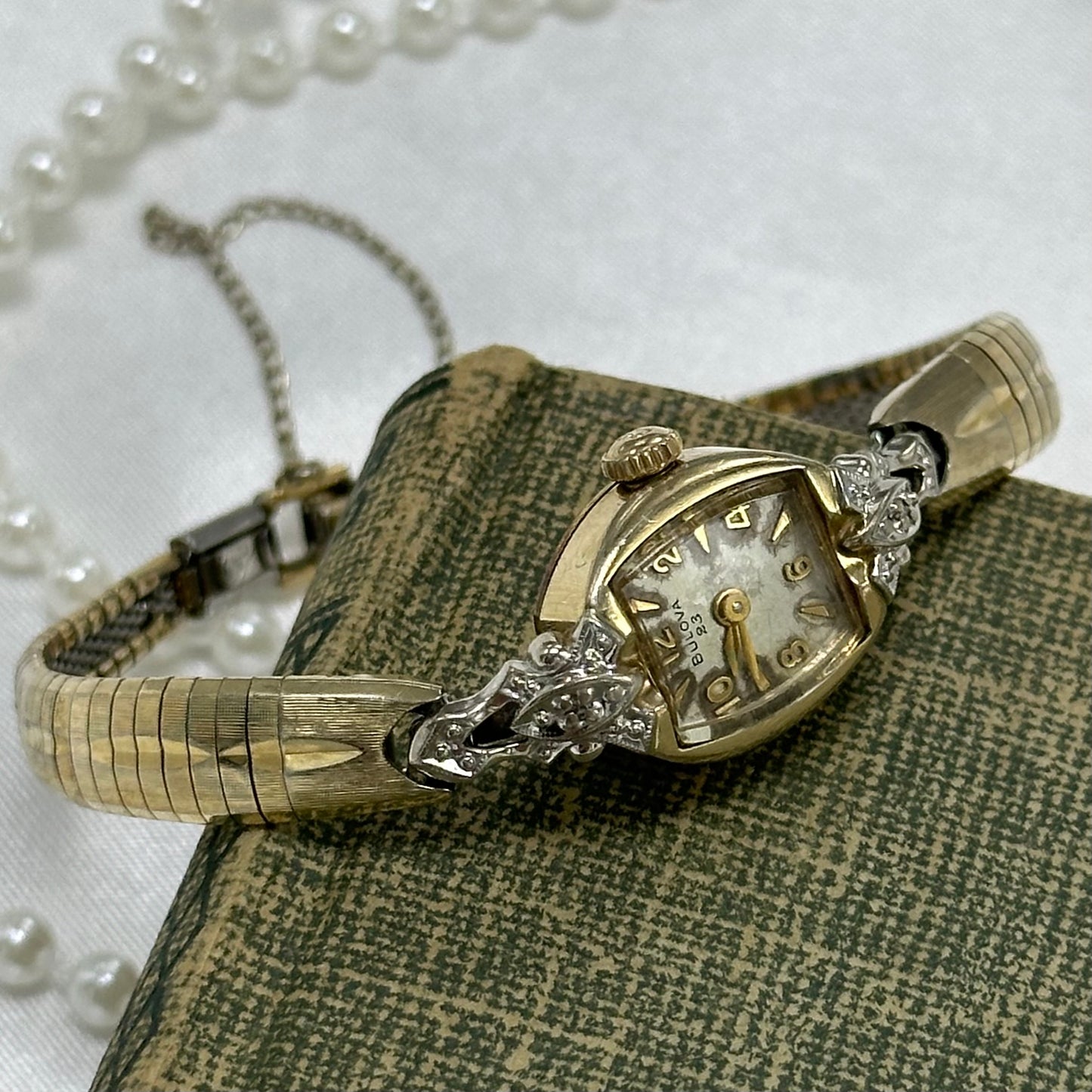 Dainty Vintage 10k RGP 1966 Bulova Cocktail Watch