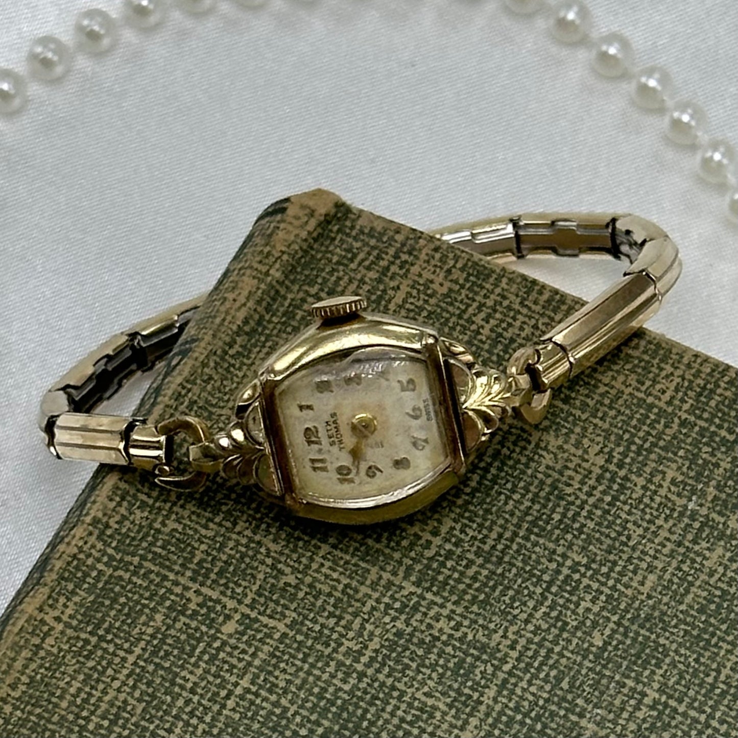 10k RGP Seth Thomas Wind-Up Cocktail Watch
