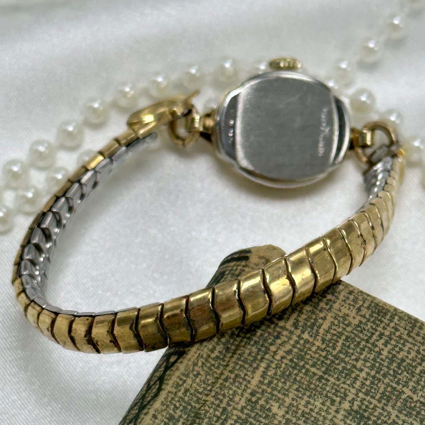 1950's Dainty Gold Wind-Up Bercona Cocktail Watch