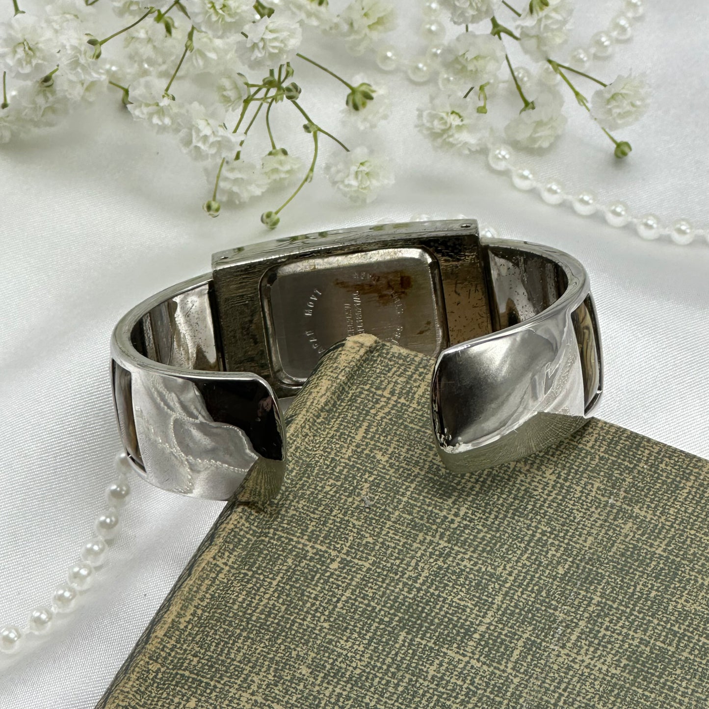 Silver Abalone Cuff Watch