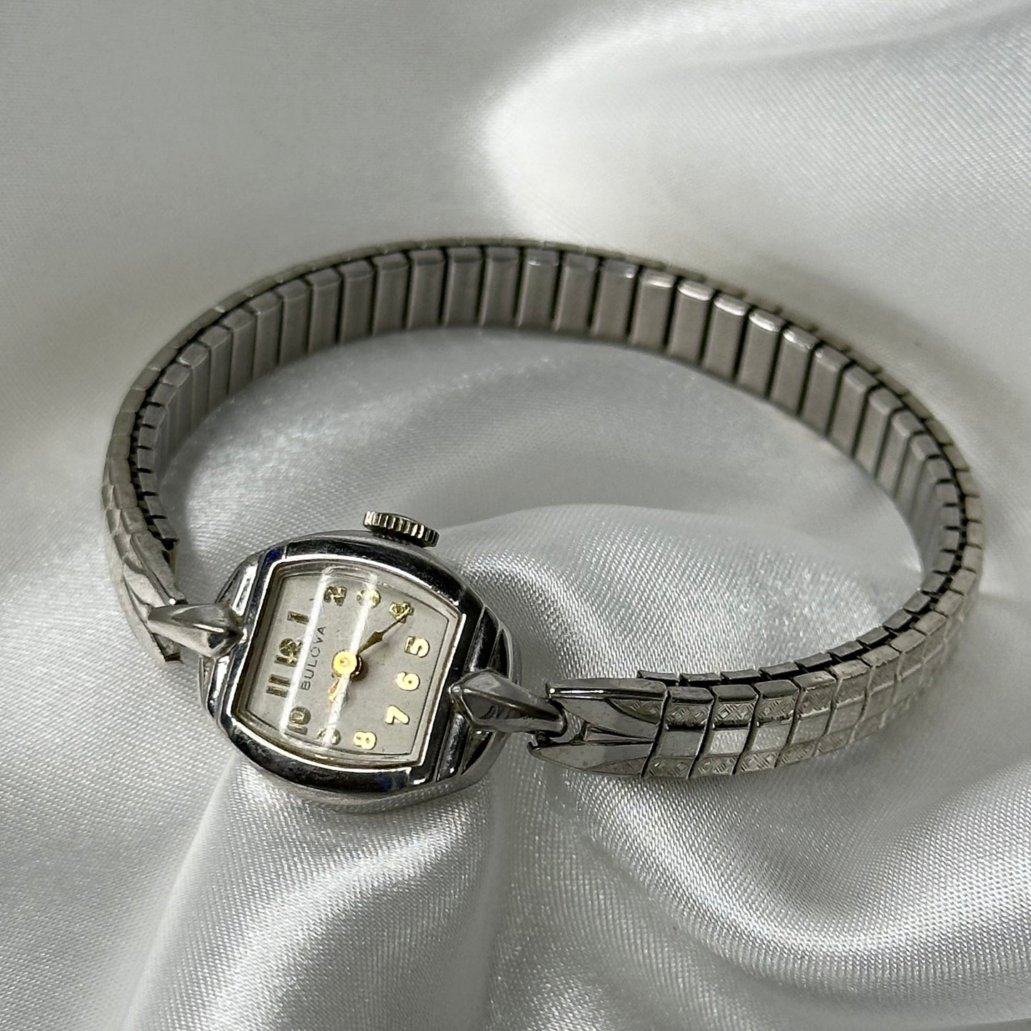 1940's Bulova Wind-Up Watch with Gold Hands