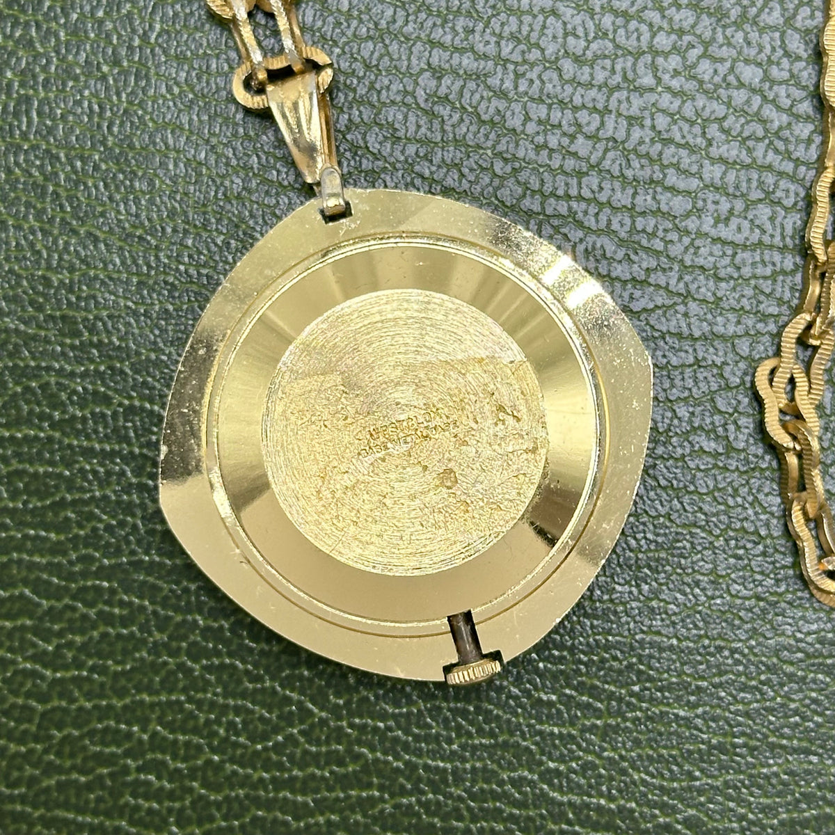 1960's Vintage Gold Westclox Watch Necklace