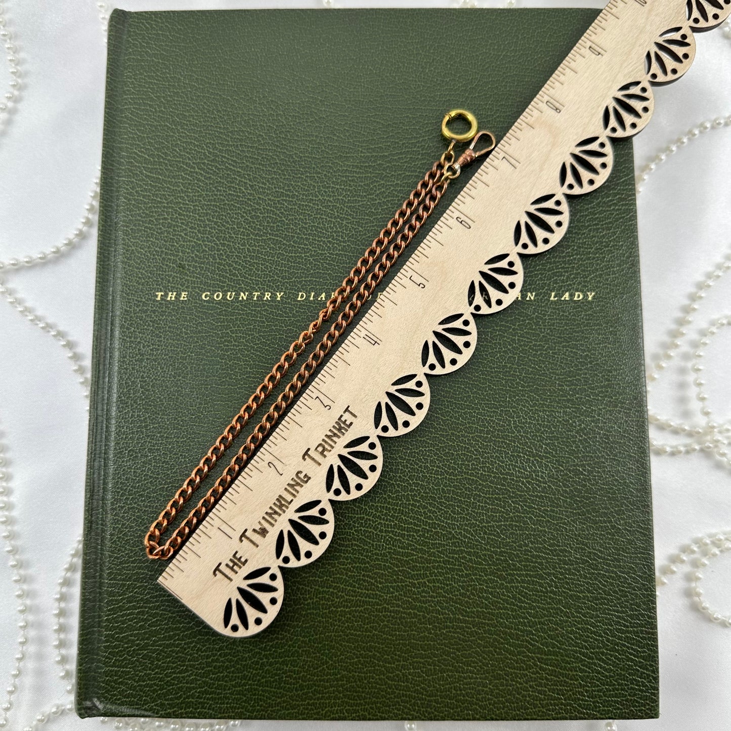 1960's Vintage Rose Gold Chunky Curb Watch Chain with Dog Clip Clasp