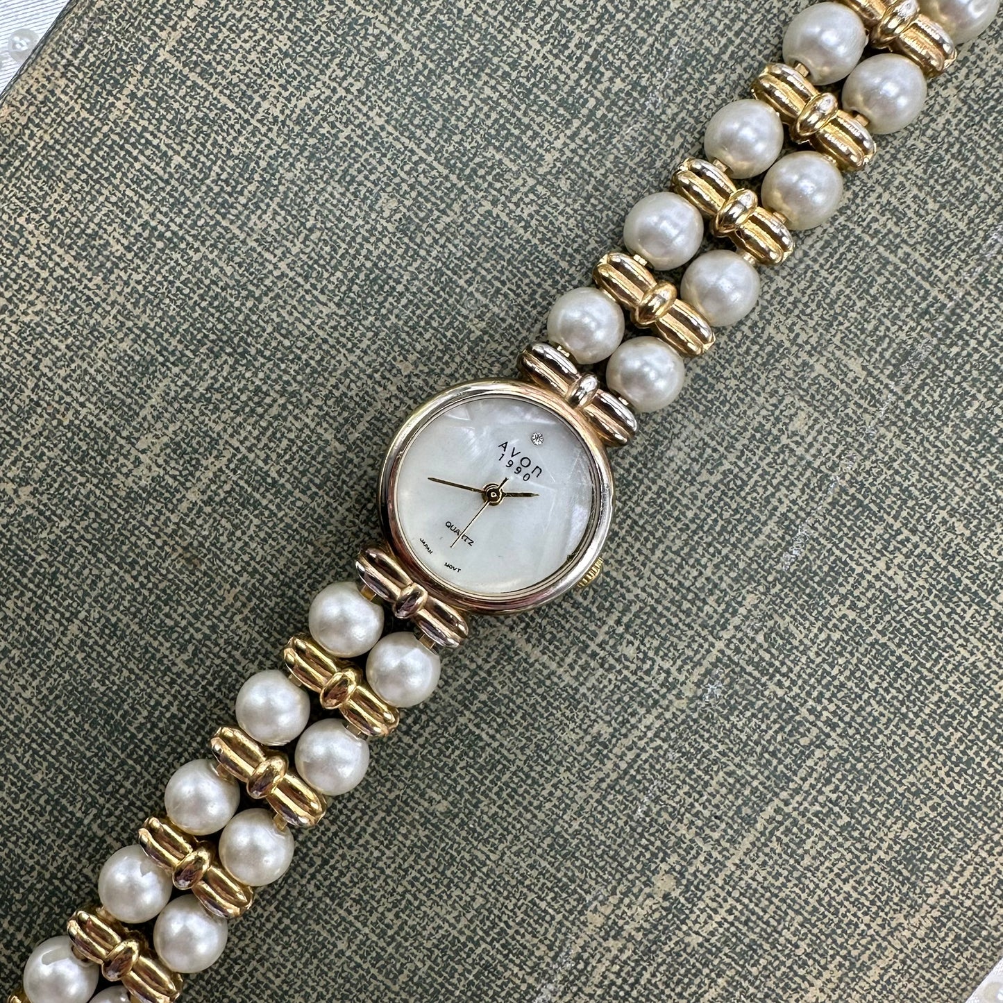 Vintage Pearl Avon Watch