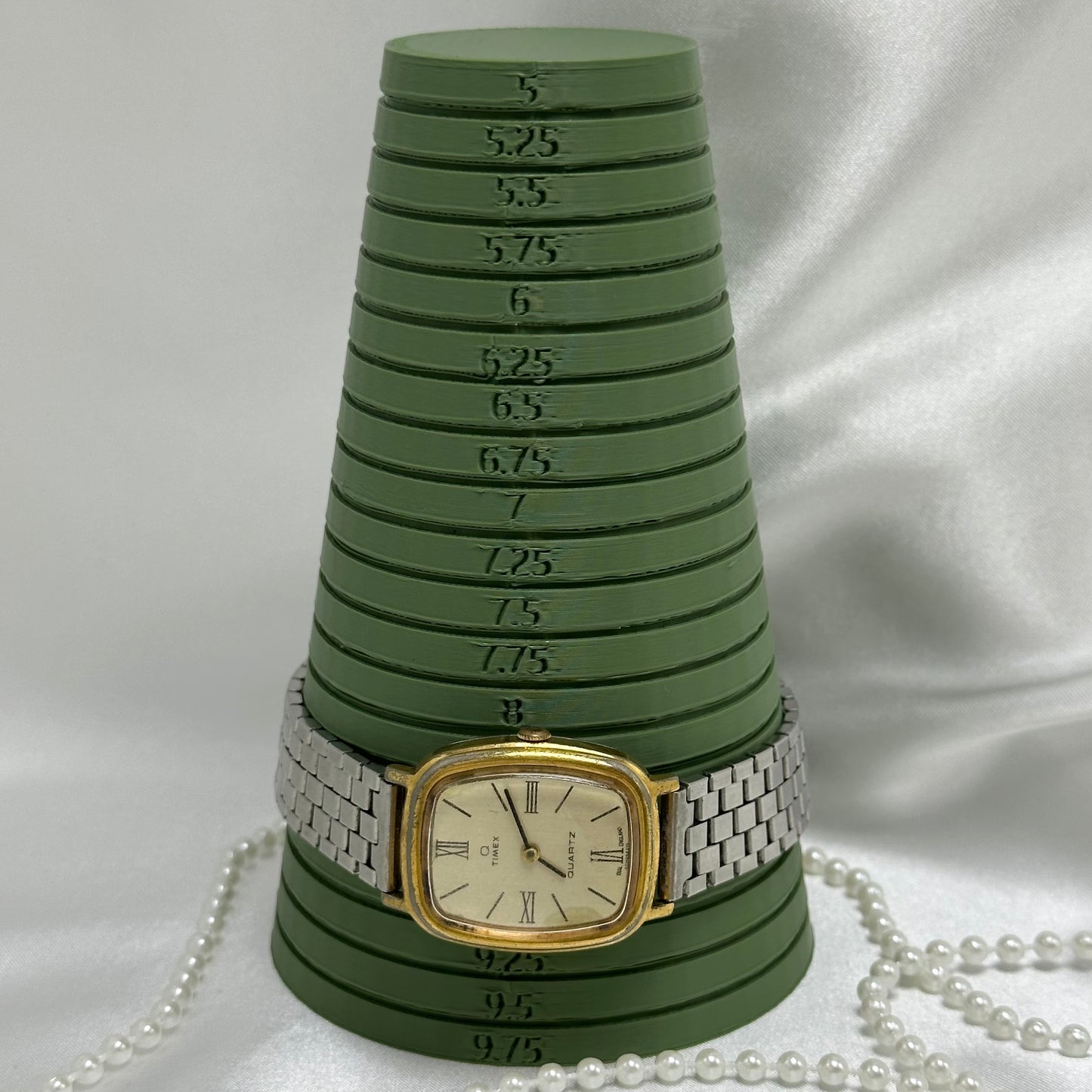 Two-Tone Men's Timex Watch with Unique Band