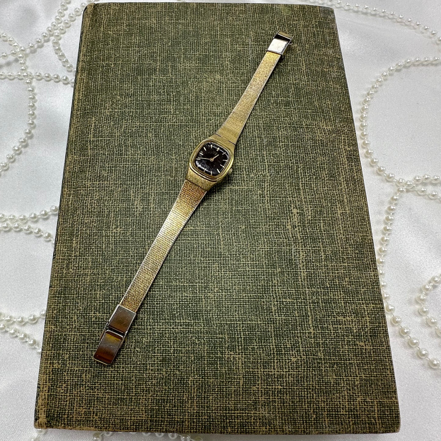 Vintage Gold Seiko Watch with Brown Dial