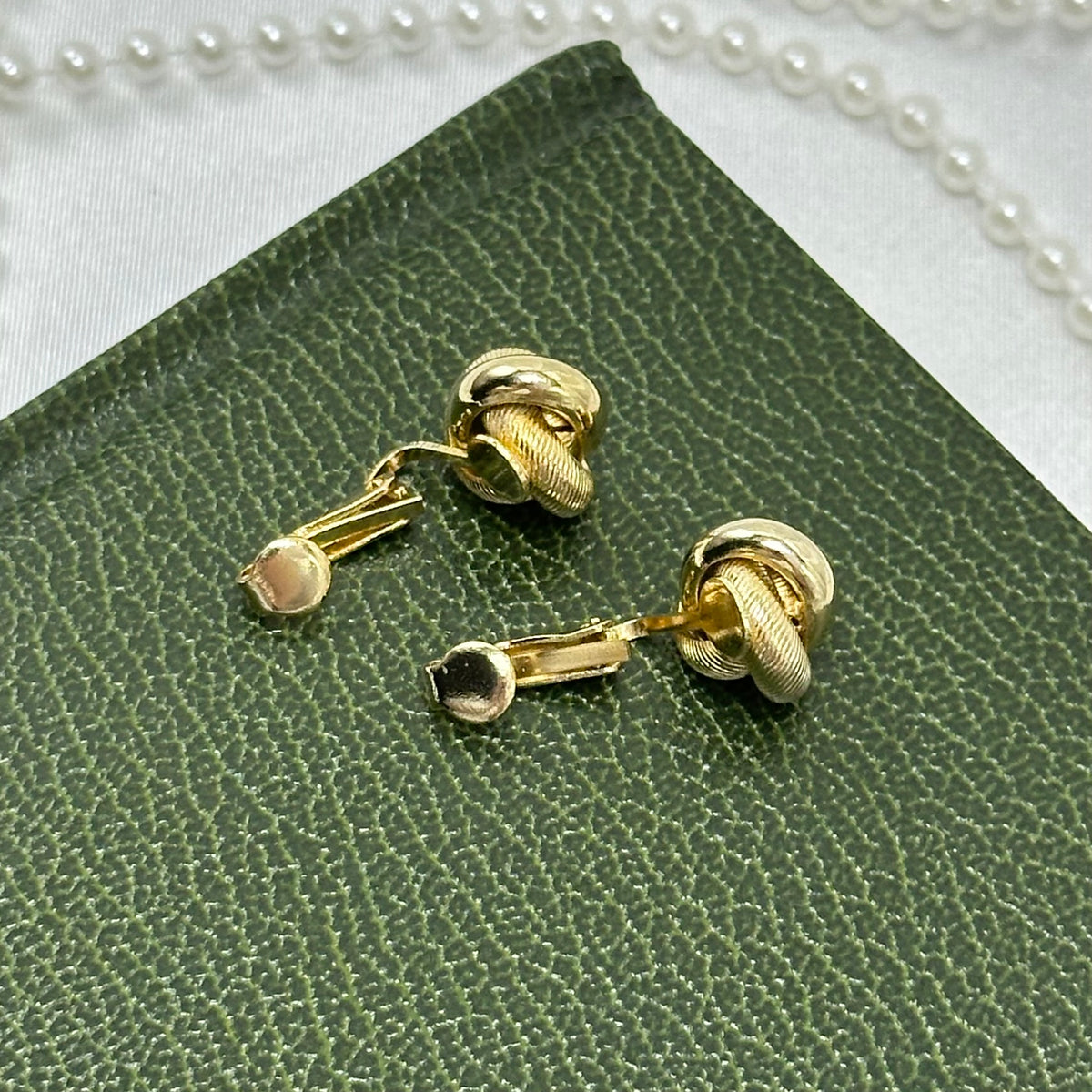 Classic Vintage Gold Twist Earrings