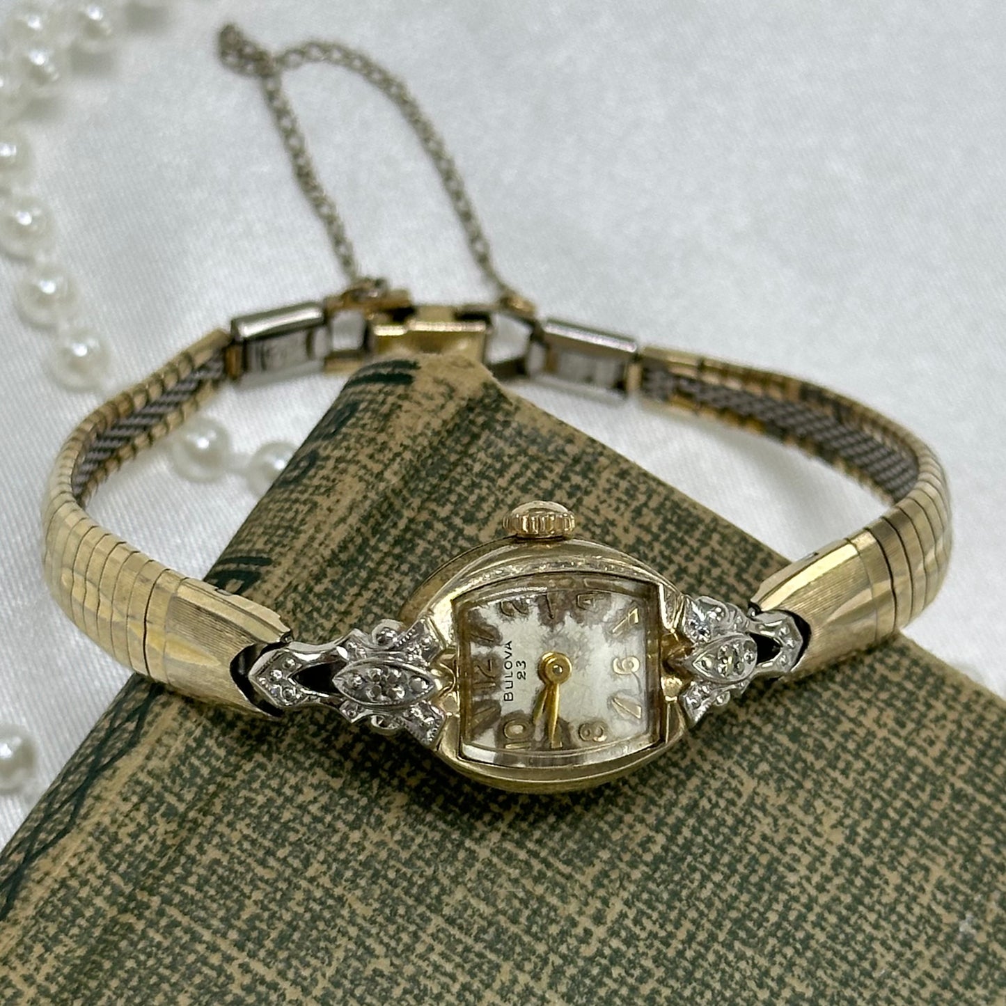 Dainty Vintage 10k RGP 1966 Bulova Cocktail Watch