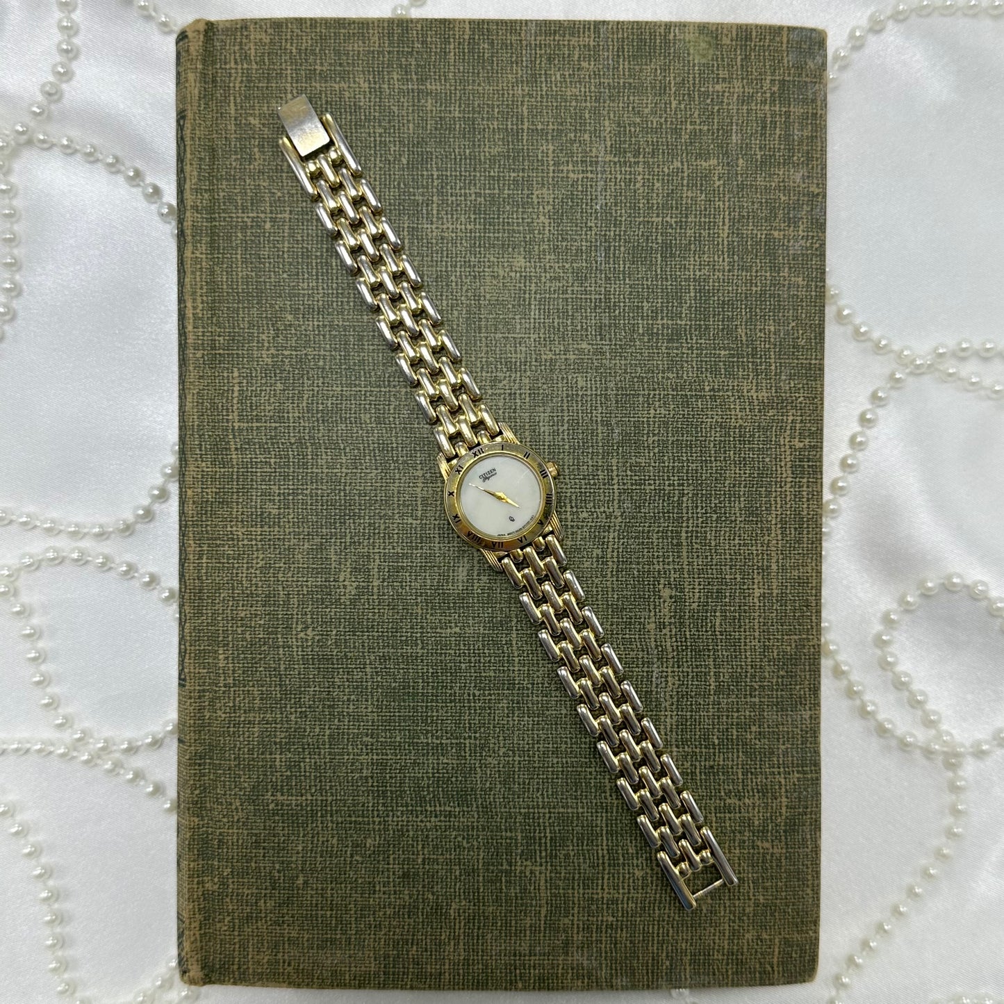 Gold Citizen Watch with Mother of Pearl Dial
