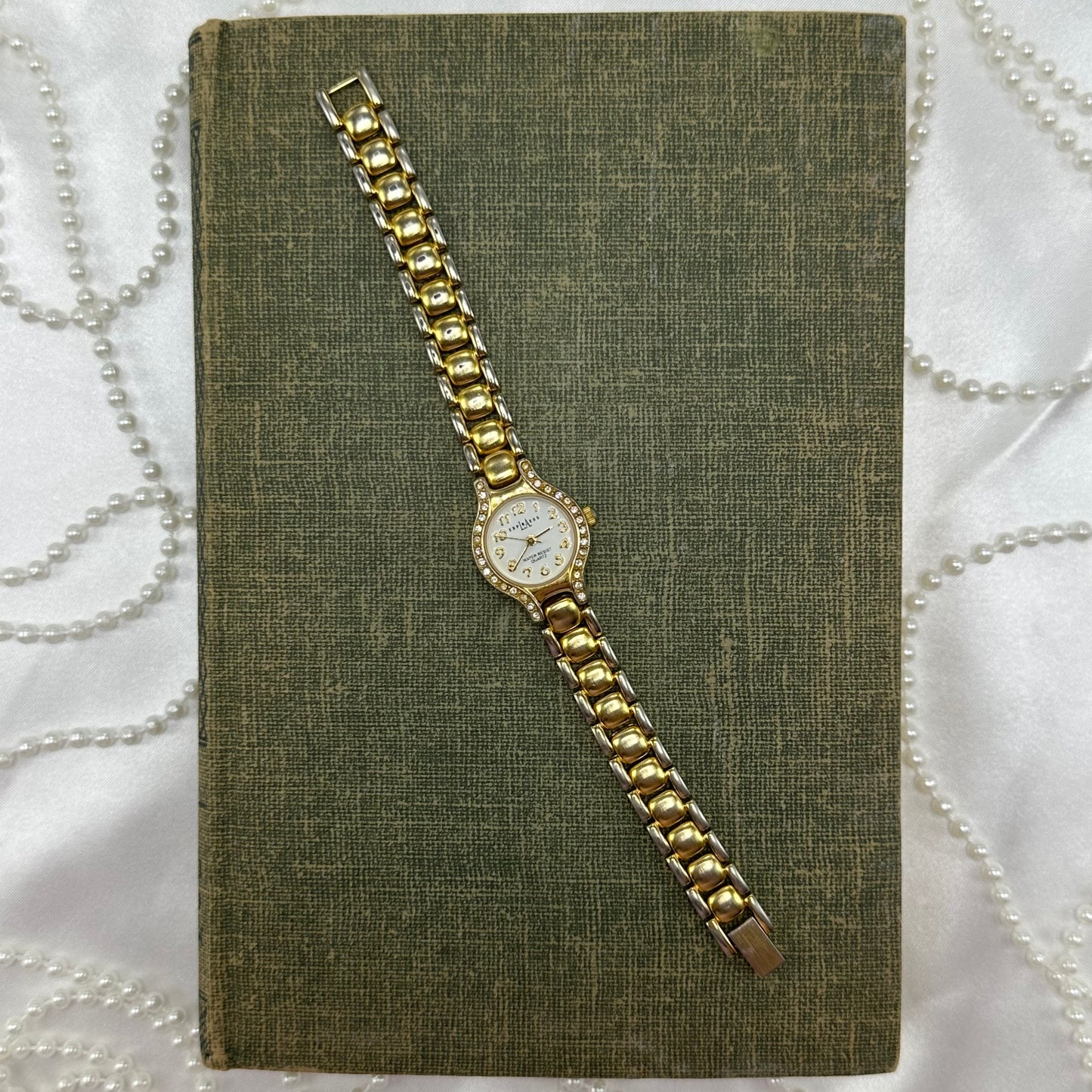 Gold LA Express Diamanté Watch