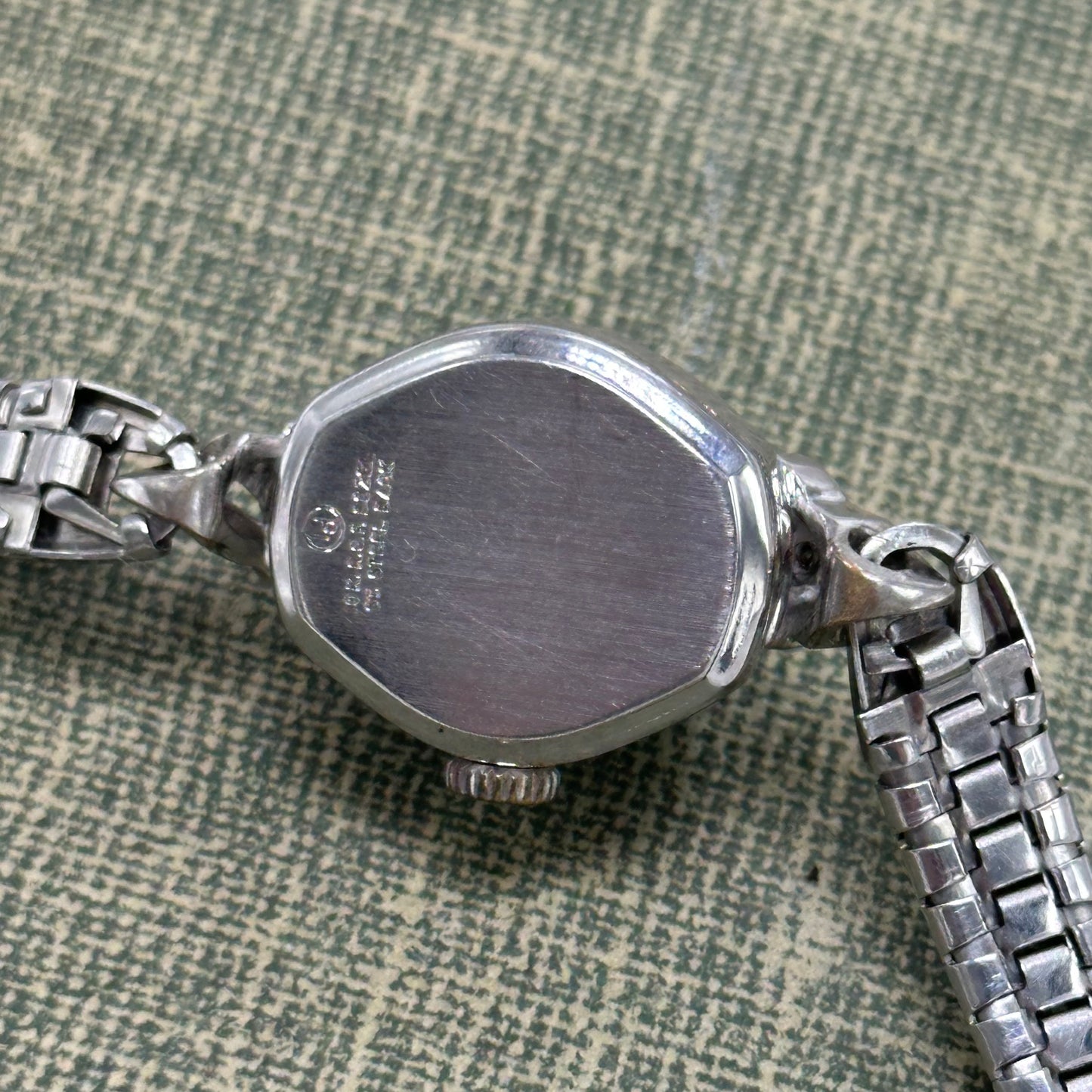 10k RGP Silver Wind-Up Hallmark by Waltham 1950's Cocktail Watch