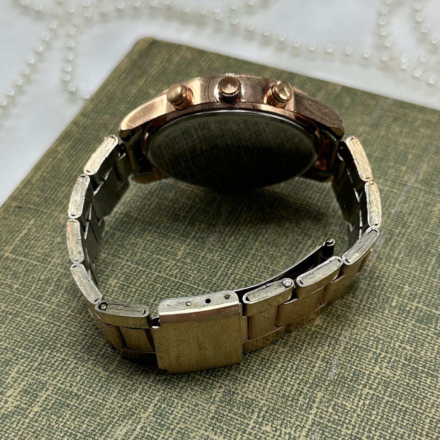 Rose Gold Chronograph Watch