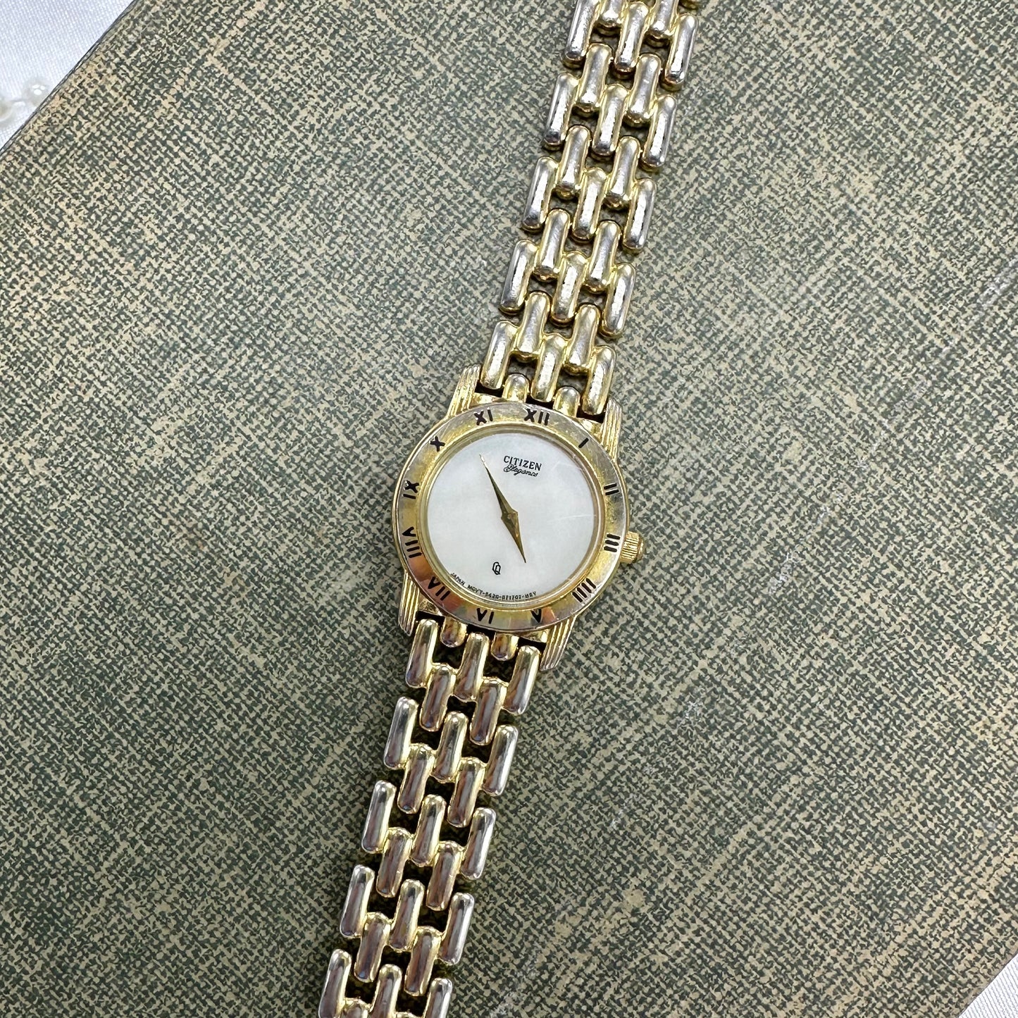 Gold Citizen Watch with Mother of Pearl Dial