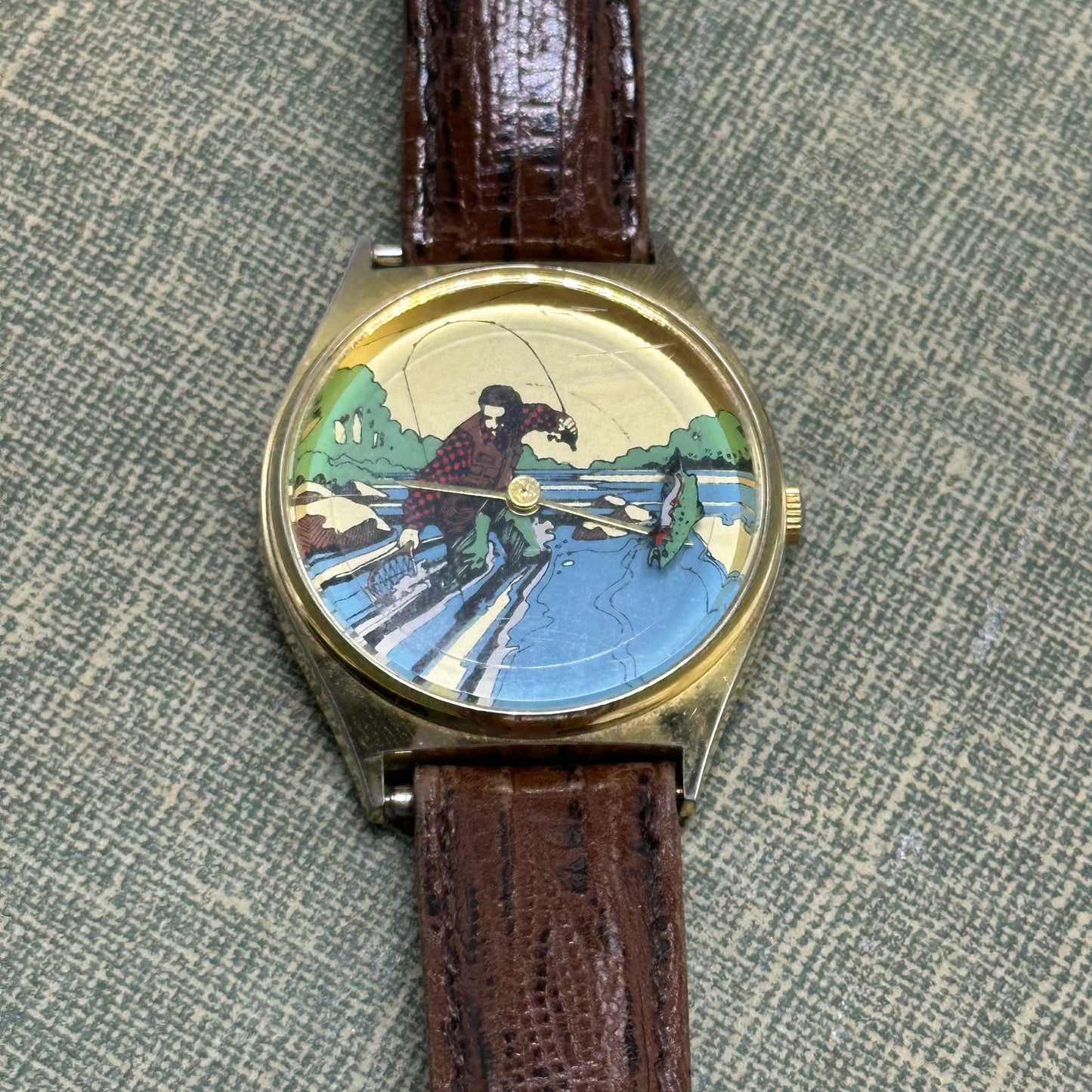 Unique Vintage Fly Fishing Watch