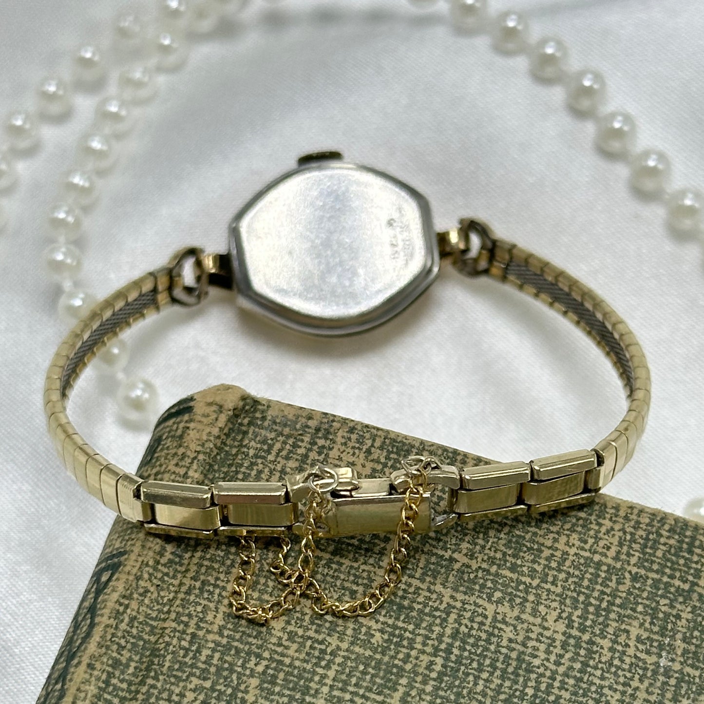 Gold 1970's Aureole Wind-Up Cocktail Watch