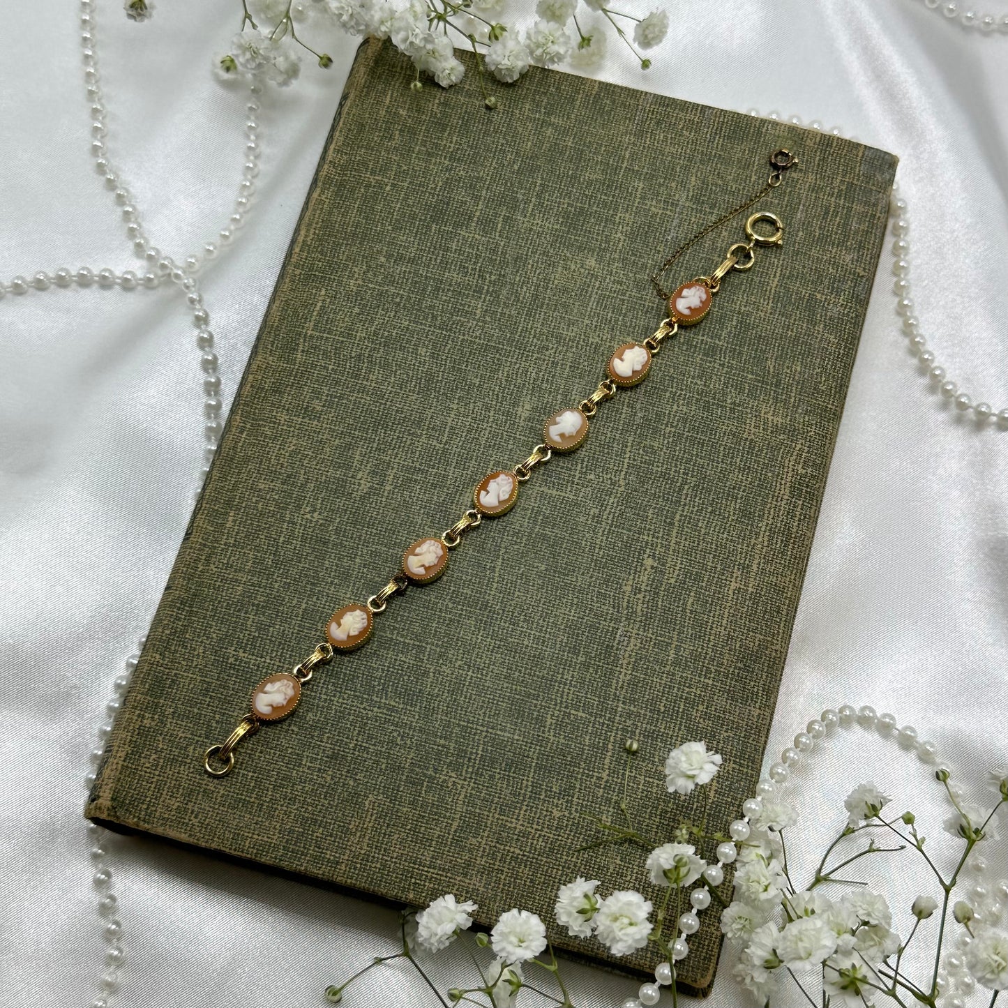 Vintage 14k GF Cameo Bracelet