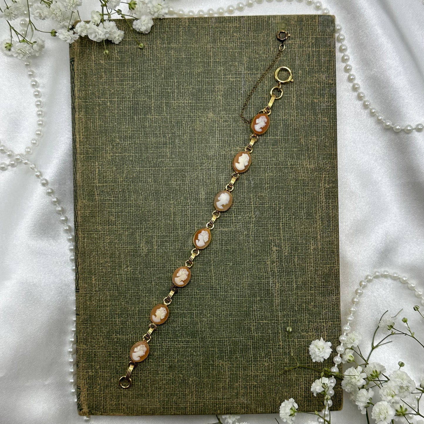 Vintage 14k GF Cameo Bracelet