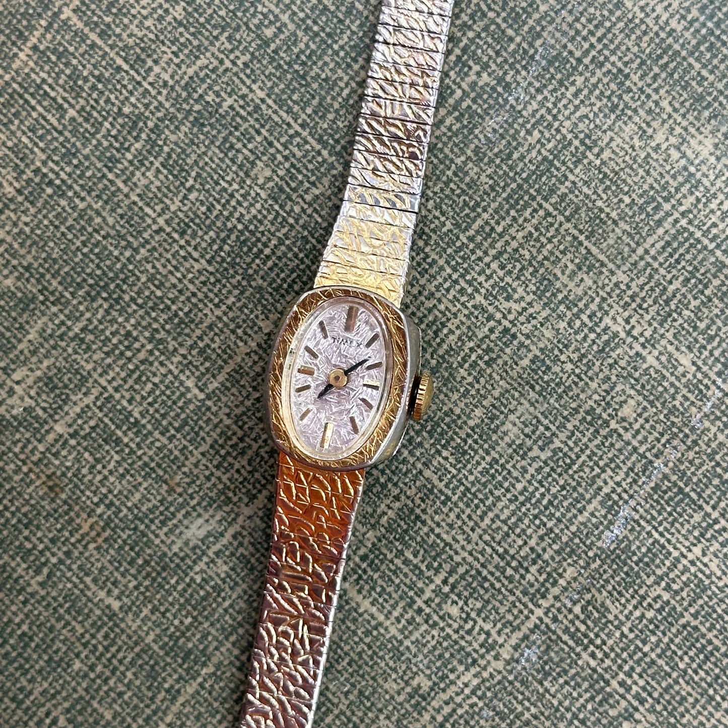 Elegant Gold Vintage Wind-Up Timex Watch