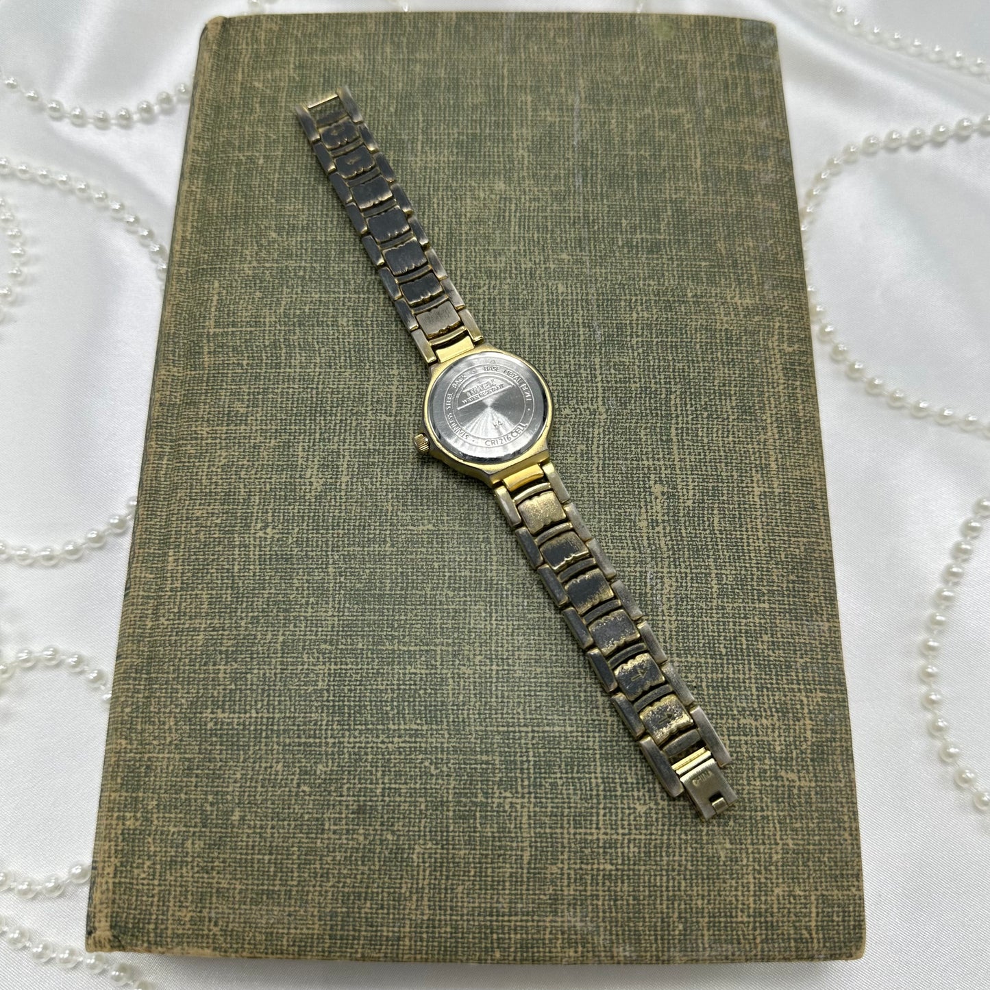 Two-Tone Carriage Indiglo Watch with Glow Dial