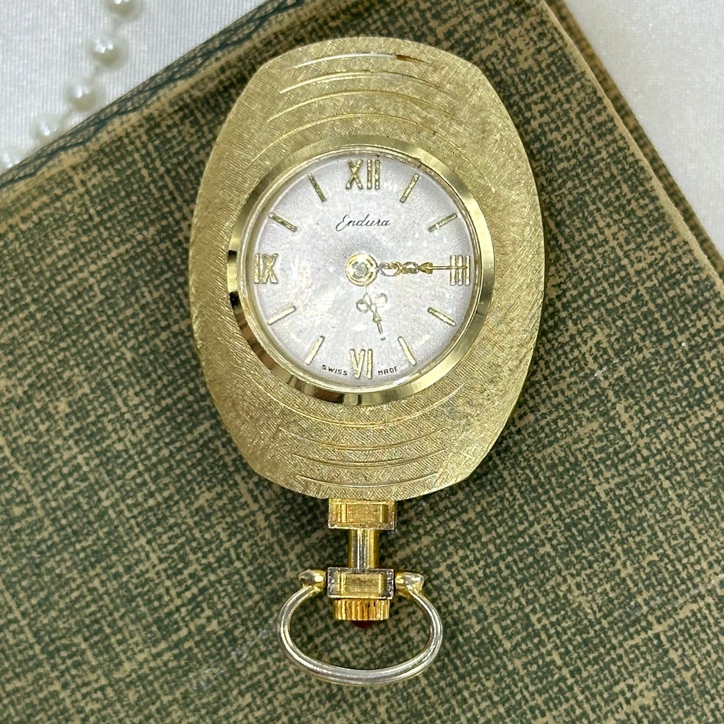 Vintage Gold Wind-Up Pocket Watch