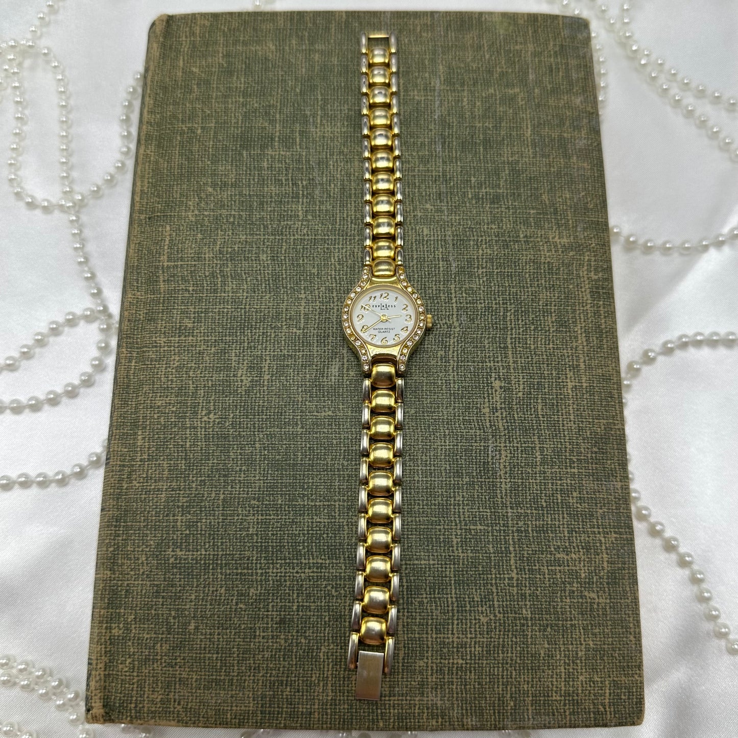 Gold LA Express Diamanté Watch