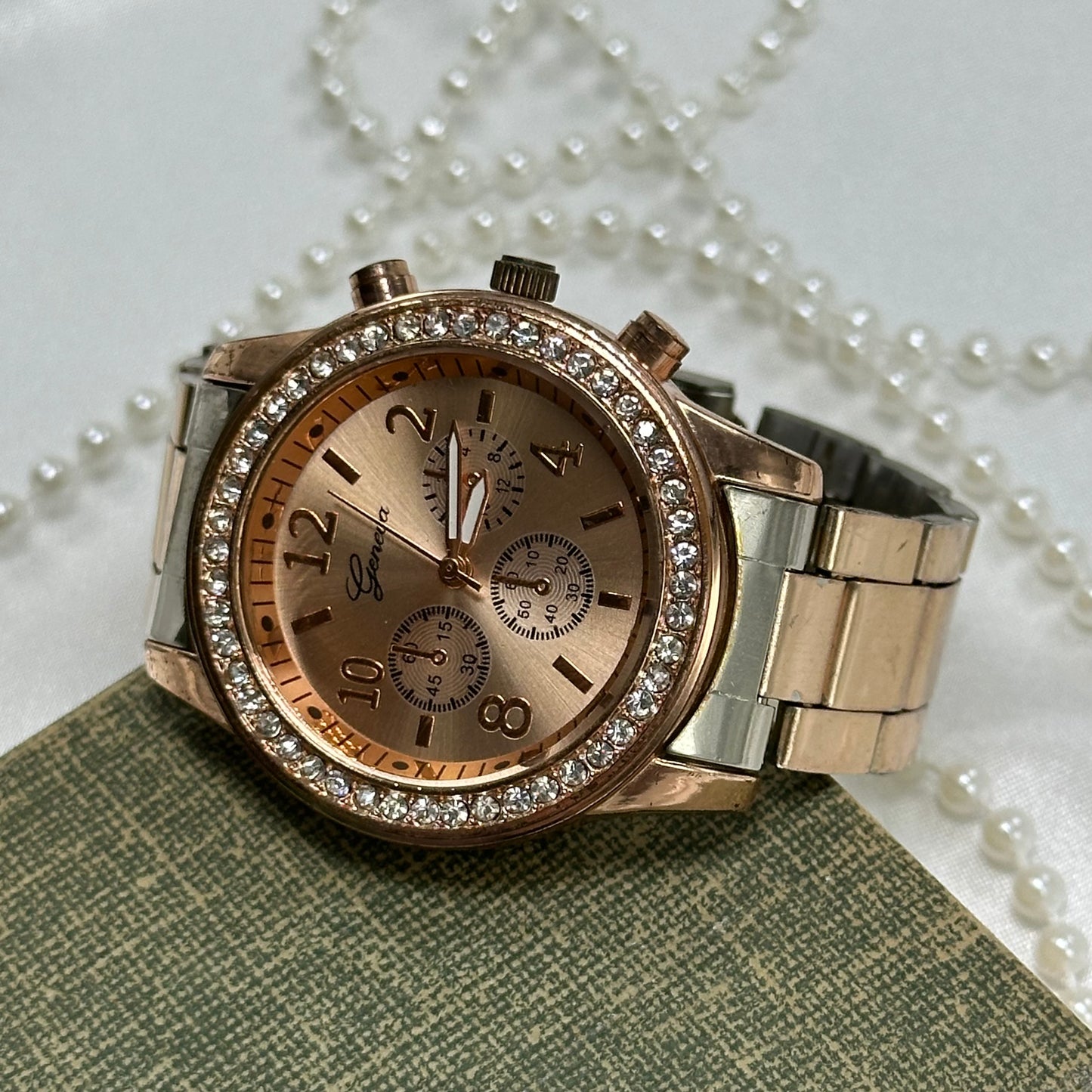 Rose Gold Chronograph Watch