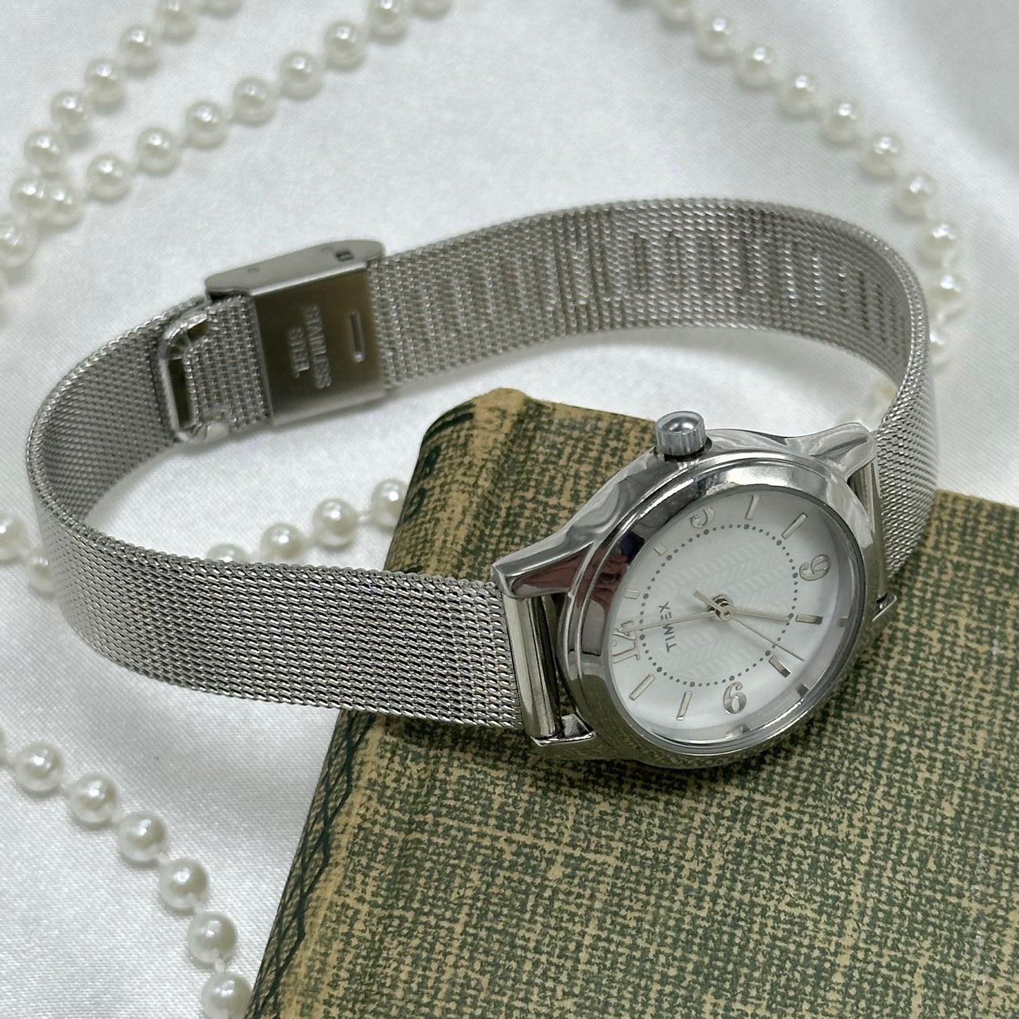 Silver Classic Round Dial Timex Watch