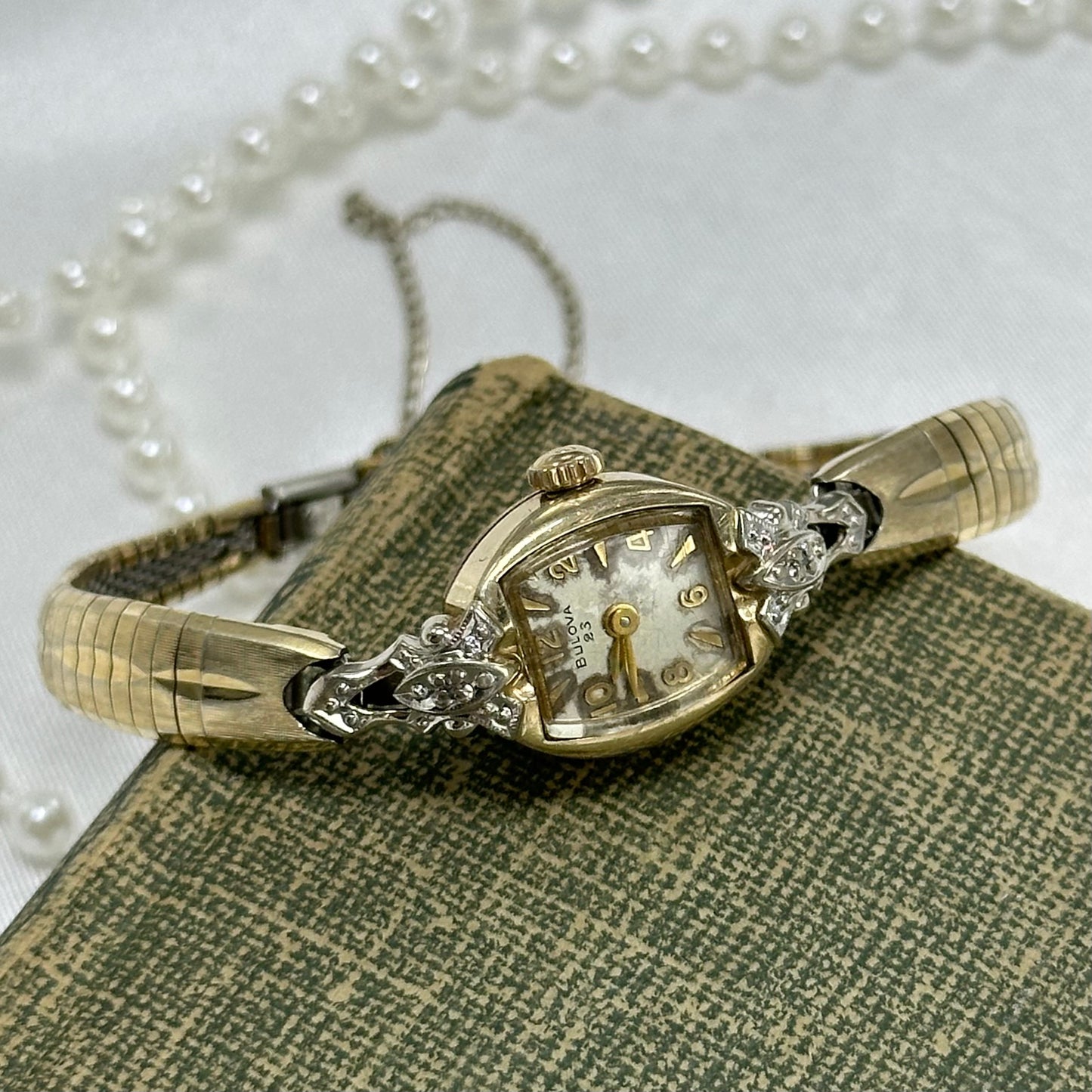 Dainty Vintage 10k RGP 1966 Bulova Cocktail Watch