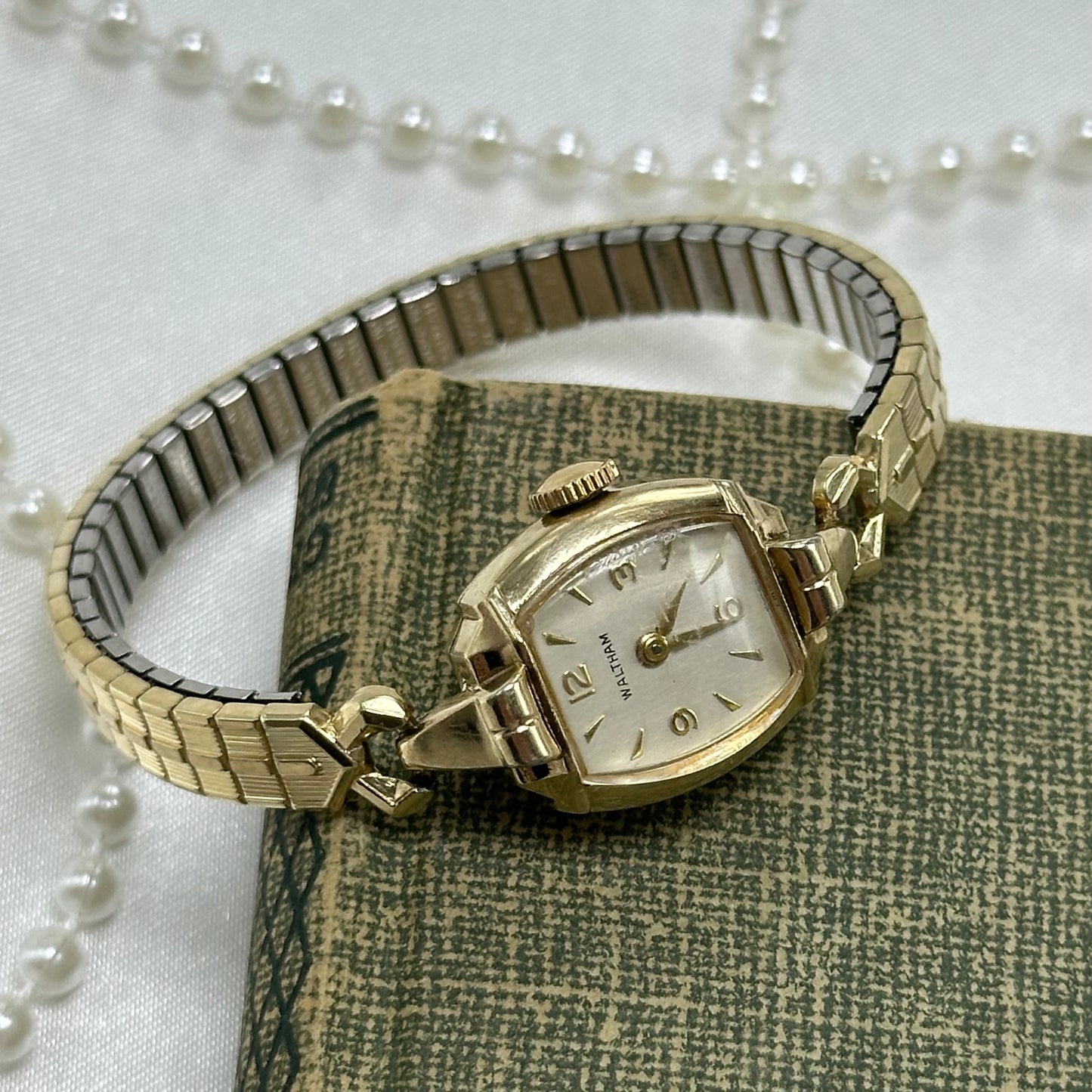 10k RGP Gold 1950's Waltham Wind-Up Watch