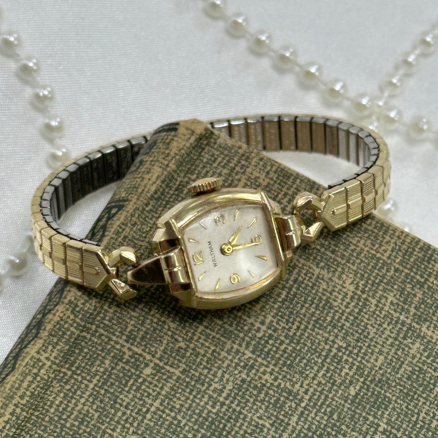 10k RGP Gold 1950's Waltham Wind-Up Watch