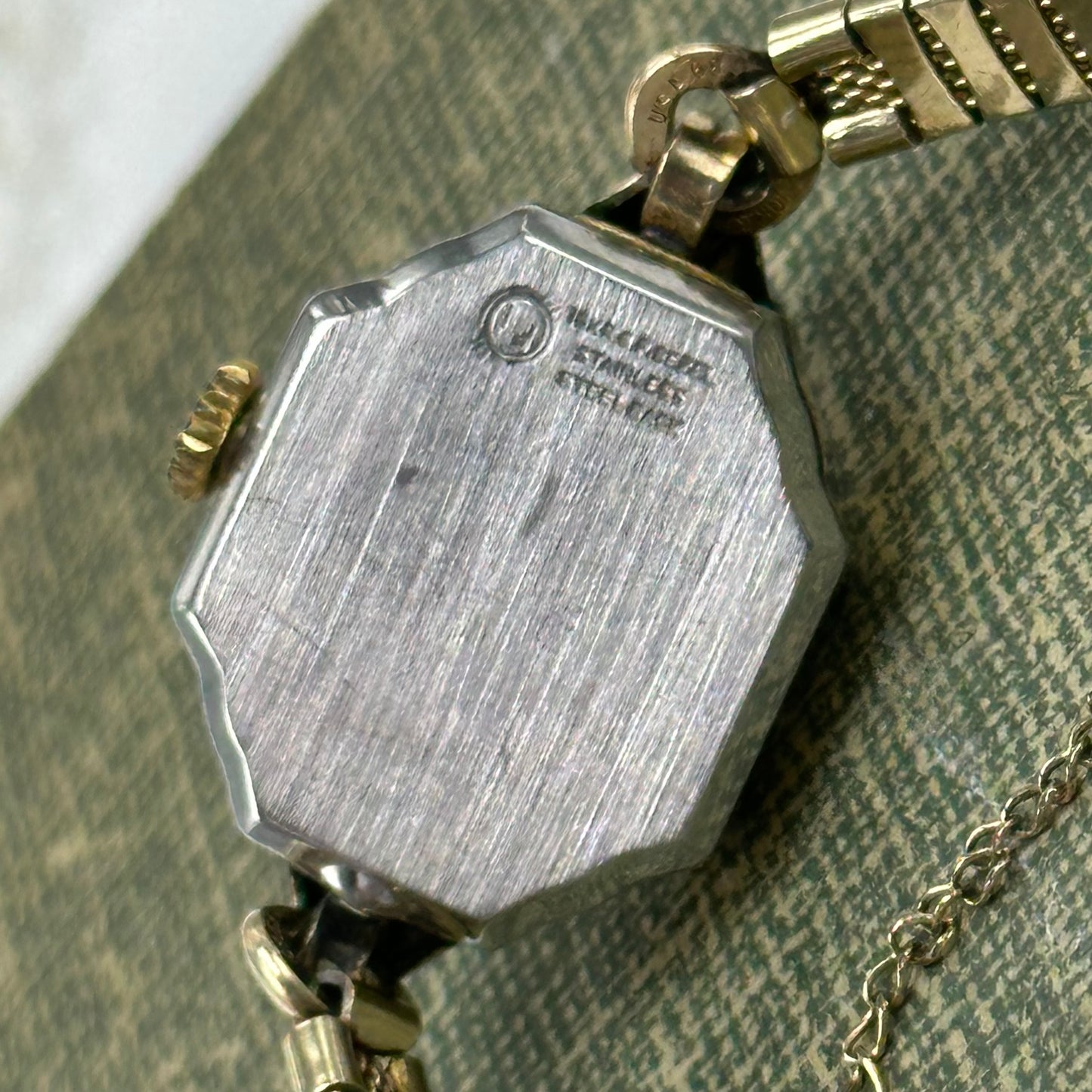 10k RGP Gold 1945 Bulova Wind-Up Watch