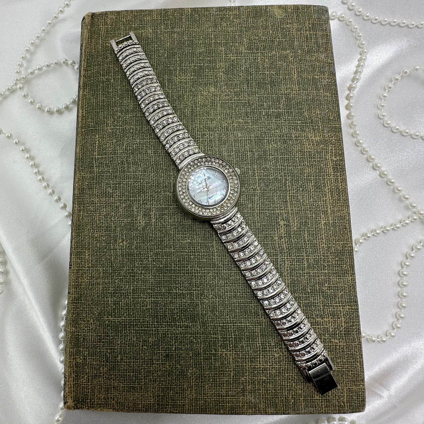 Diamanté Watch with Mother of Pearl Dial