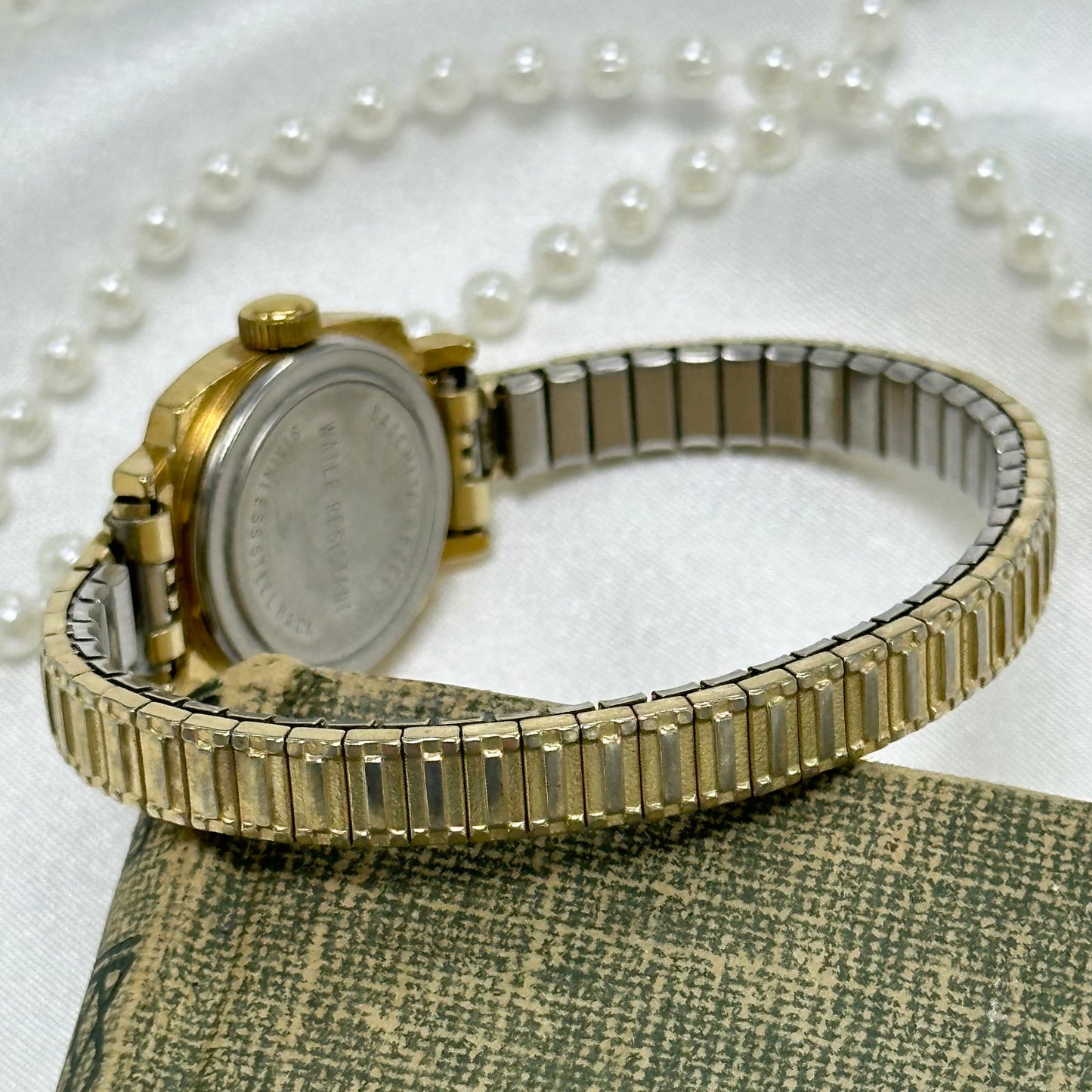 1974 Tiger Eye Dial Gold Timex Wind-Up Watch