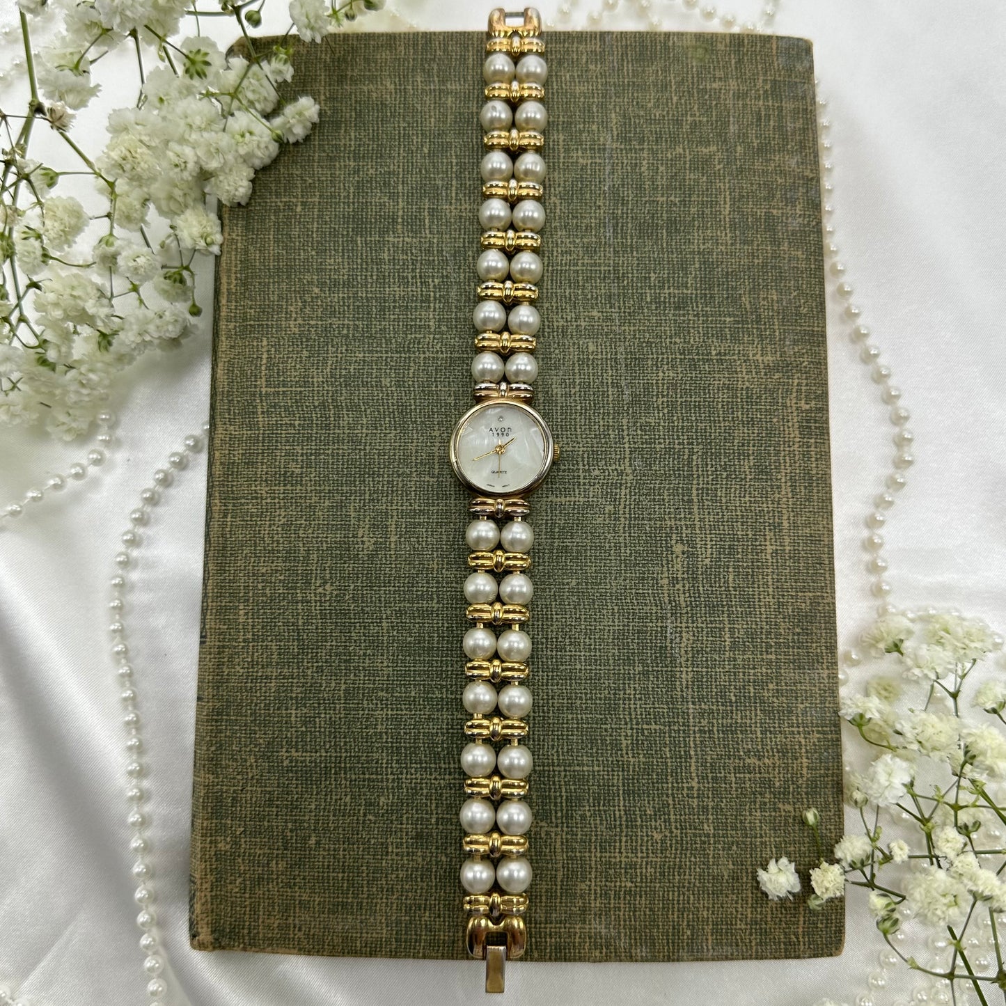 Vintage Pearl Avon Watch