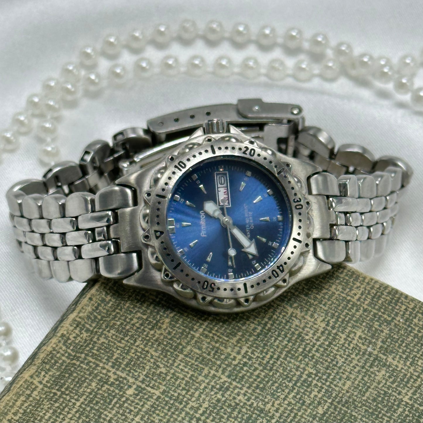 Blue Dial Armitron Watch with Rotating Bezel