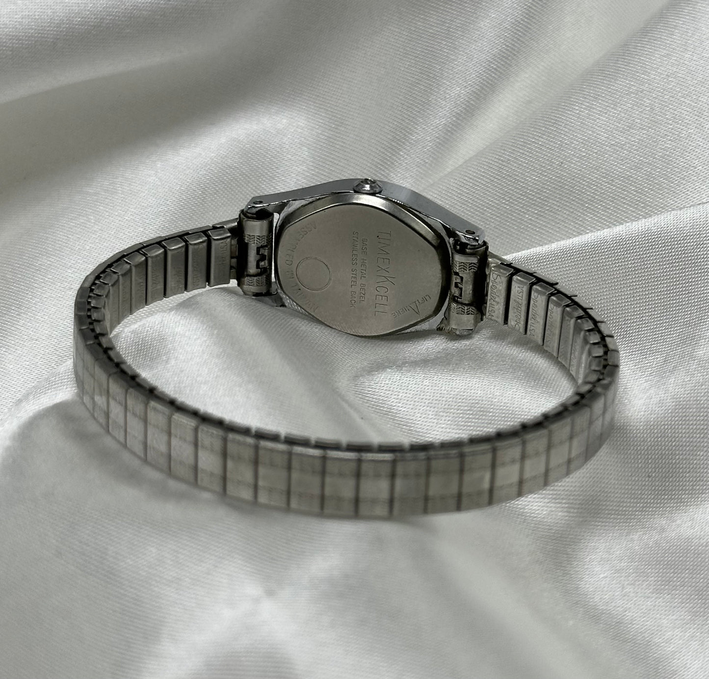 Silver Classic Timex Oval Dial Watch