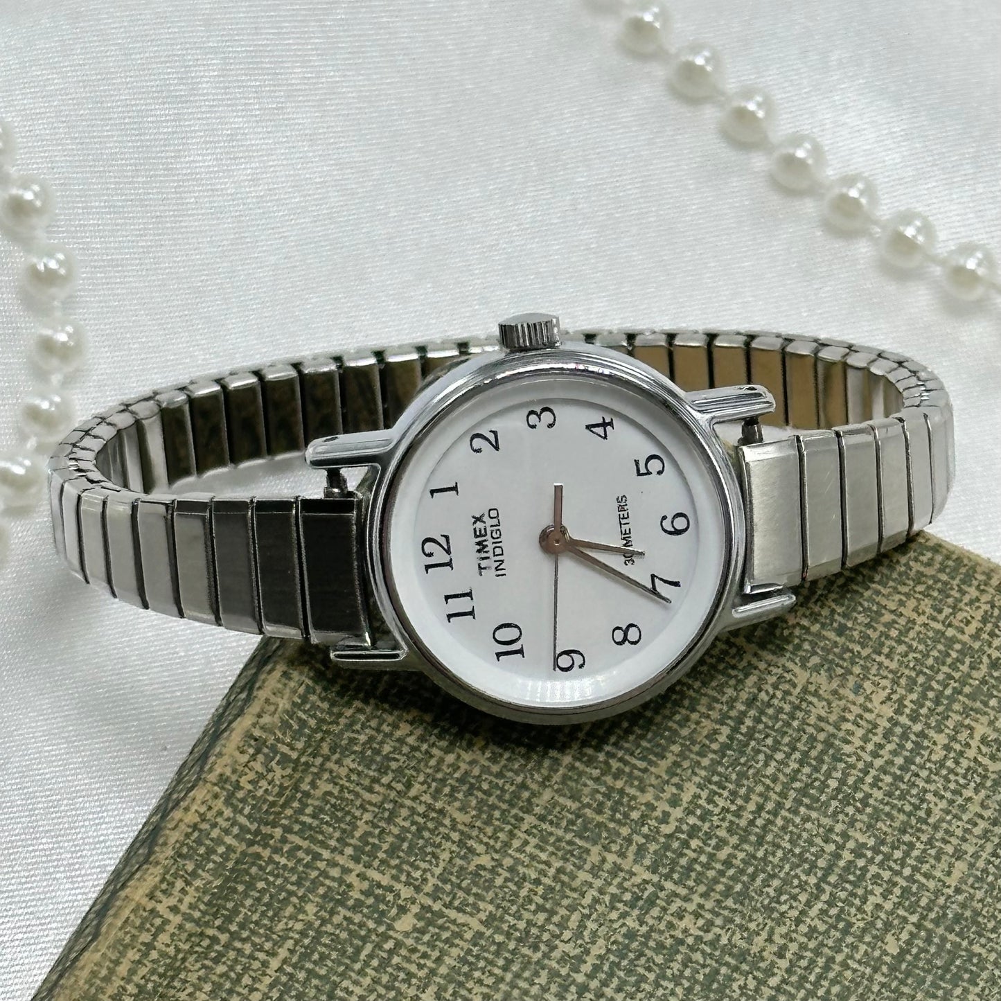 Classic Silver Round Dial Timex