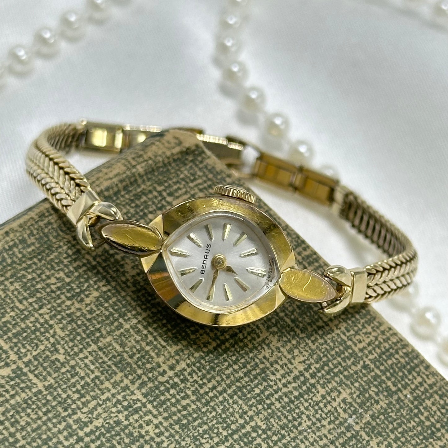 Vintage 10k RGP Benrus 1960's Cocktail Watch