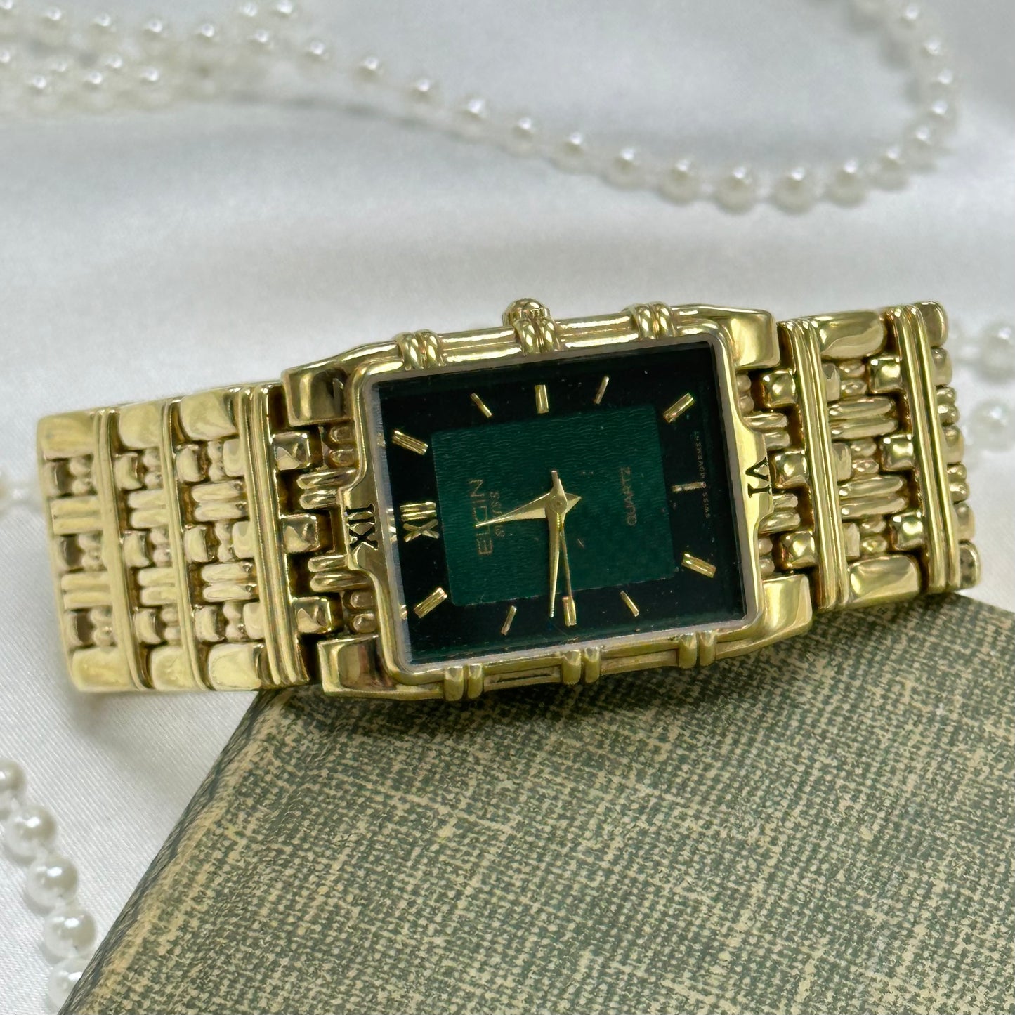 Green Dial Elgin Tank Watch