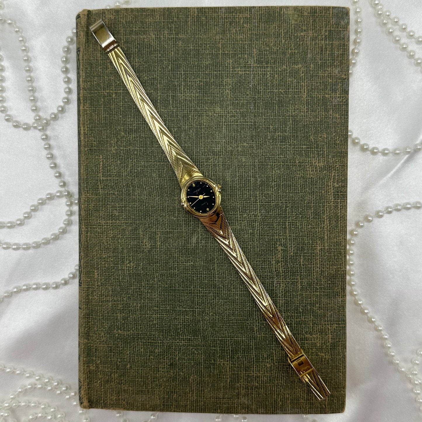Black Dial Gold Waltham Watch