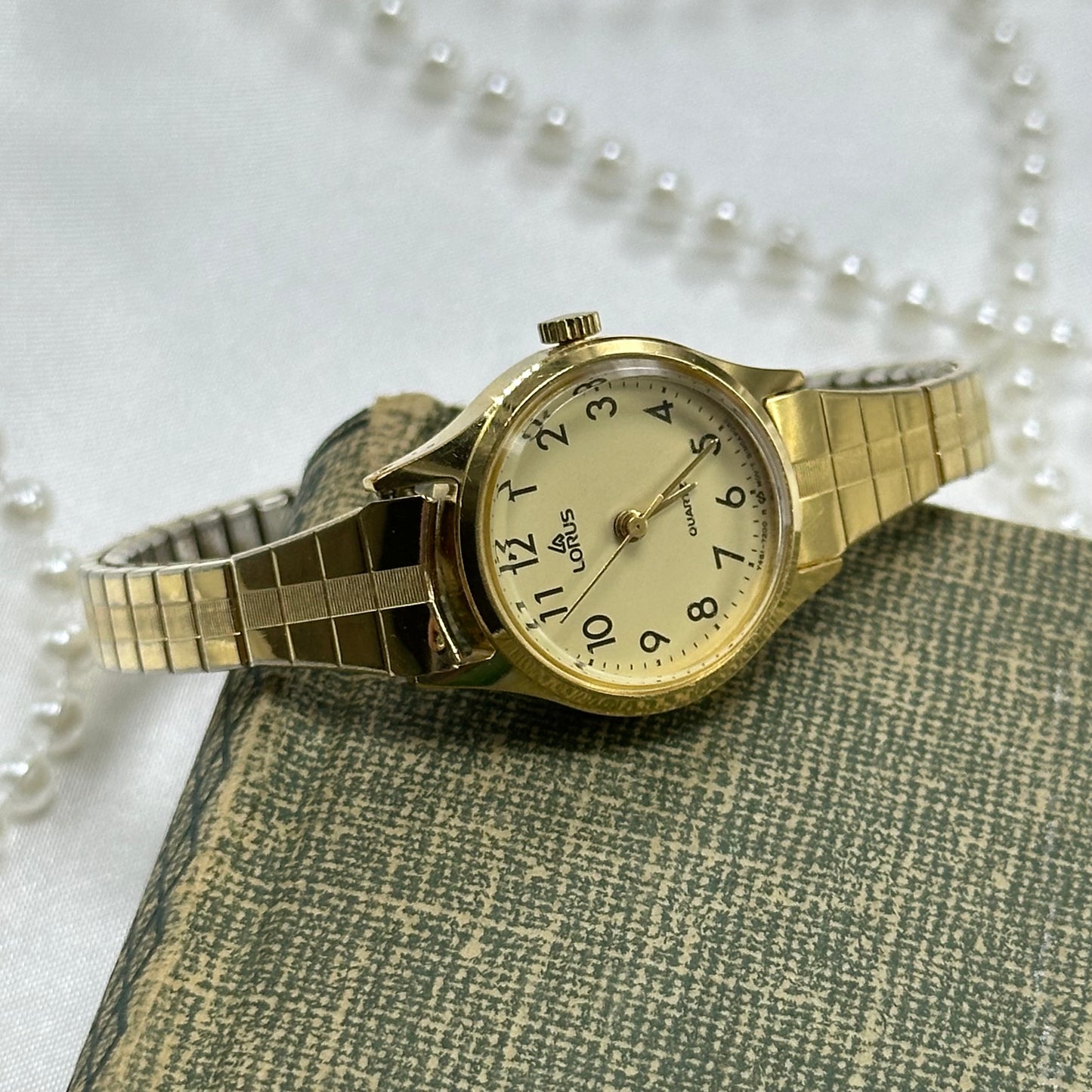 Gold Round Dial Lorus Watch