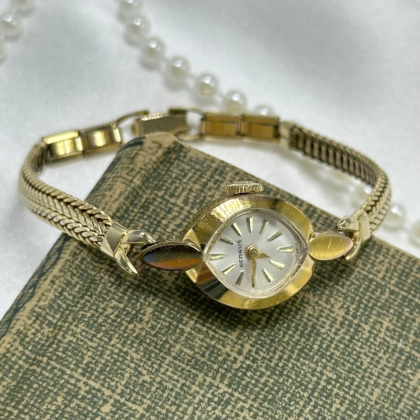 Vintage 10k RGP Benrus 1960's Cocktail Watch