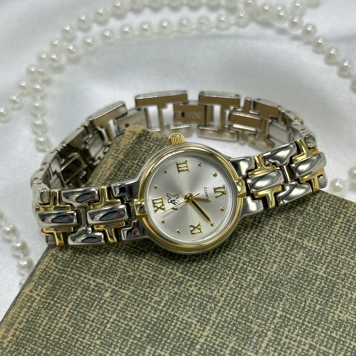 Two-Tone LA-X Watch with Roman Numeral Markers